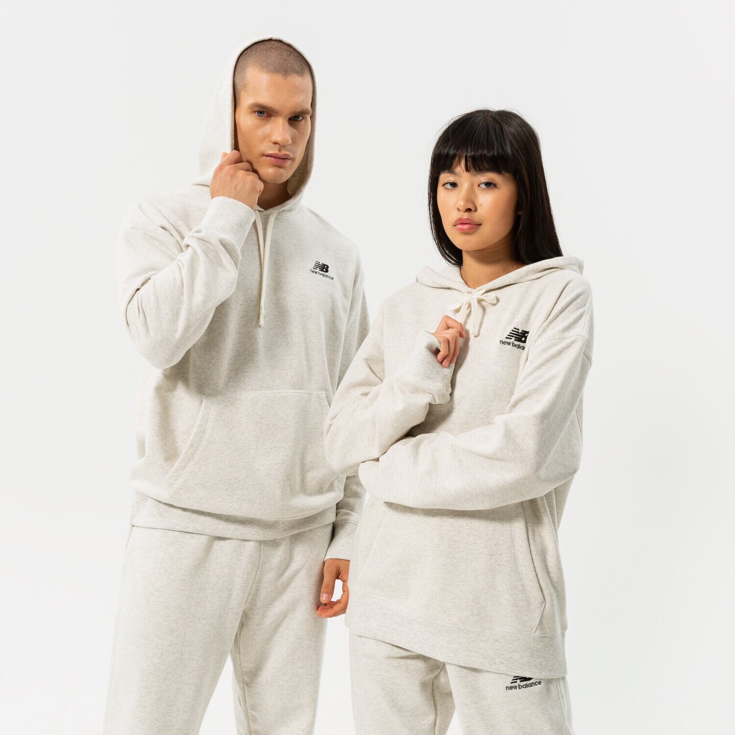 Damen NEW BALANCE HOODIE NB ESSENTIALS UNI-SSENTIALS PO HOODIE UT21500SAH Grau
