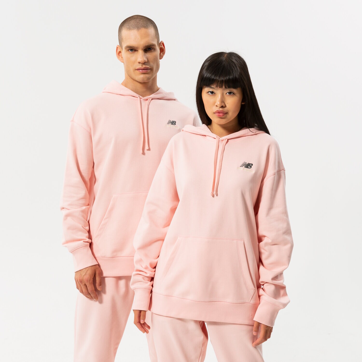 Damen NEW BALANCE HOODIE NB ESSENTIALS UNI-SSENTIALS PO HOODIE UT21500PIE Rosa