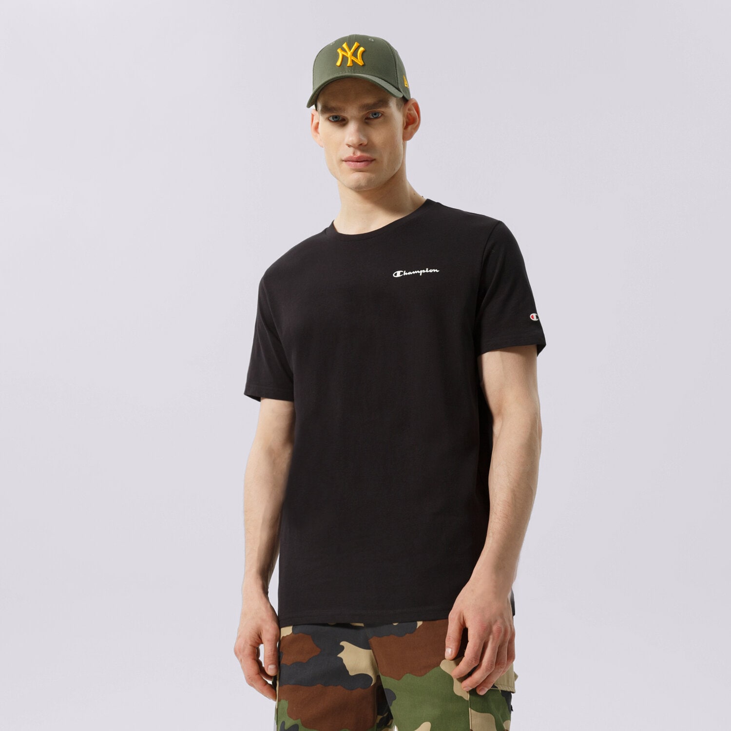 Herren T-Shirt CHAMPION T-SHIRT CREWNECK T-SHIRT 218281KK001 Schwarz