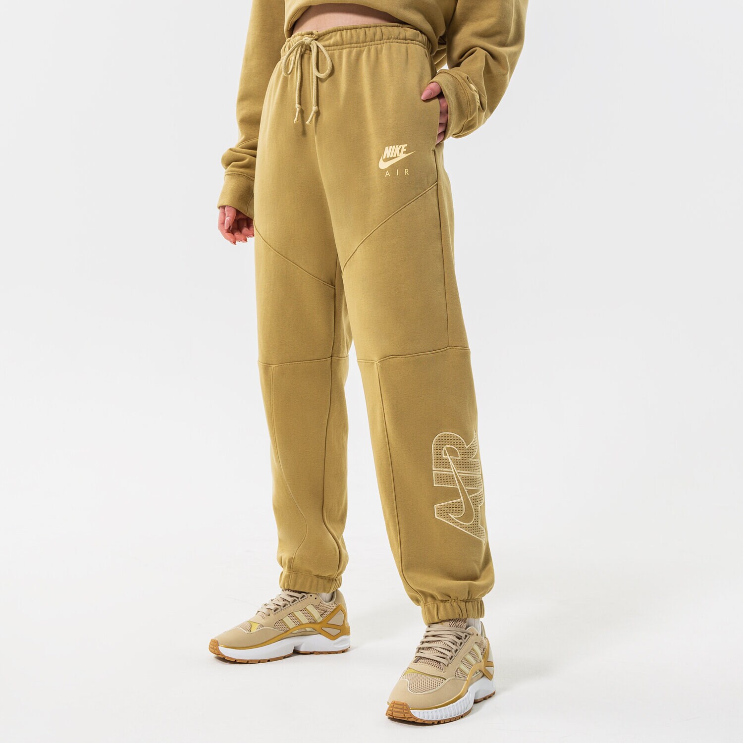 Damen Hosen NIKE HOSE W NSW AIR FLC PANT DM6061-769 senfgelb