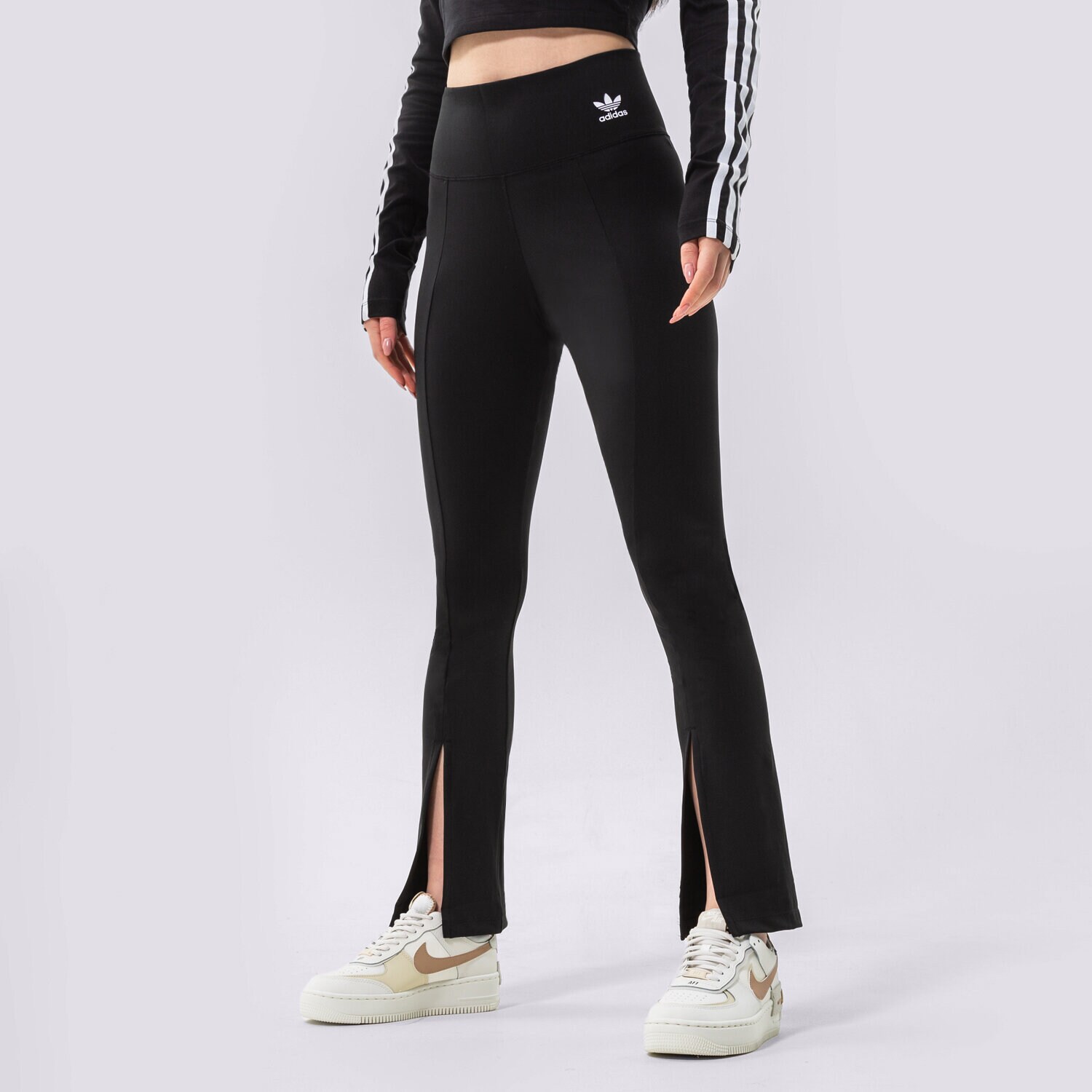 Damen Hosen ADIDAS HOSE OPEN HEM TIGHTS HC1972 Schwarz