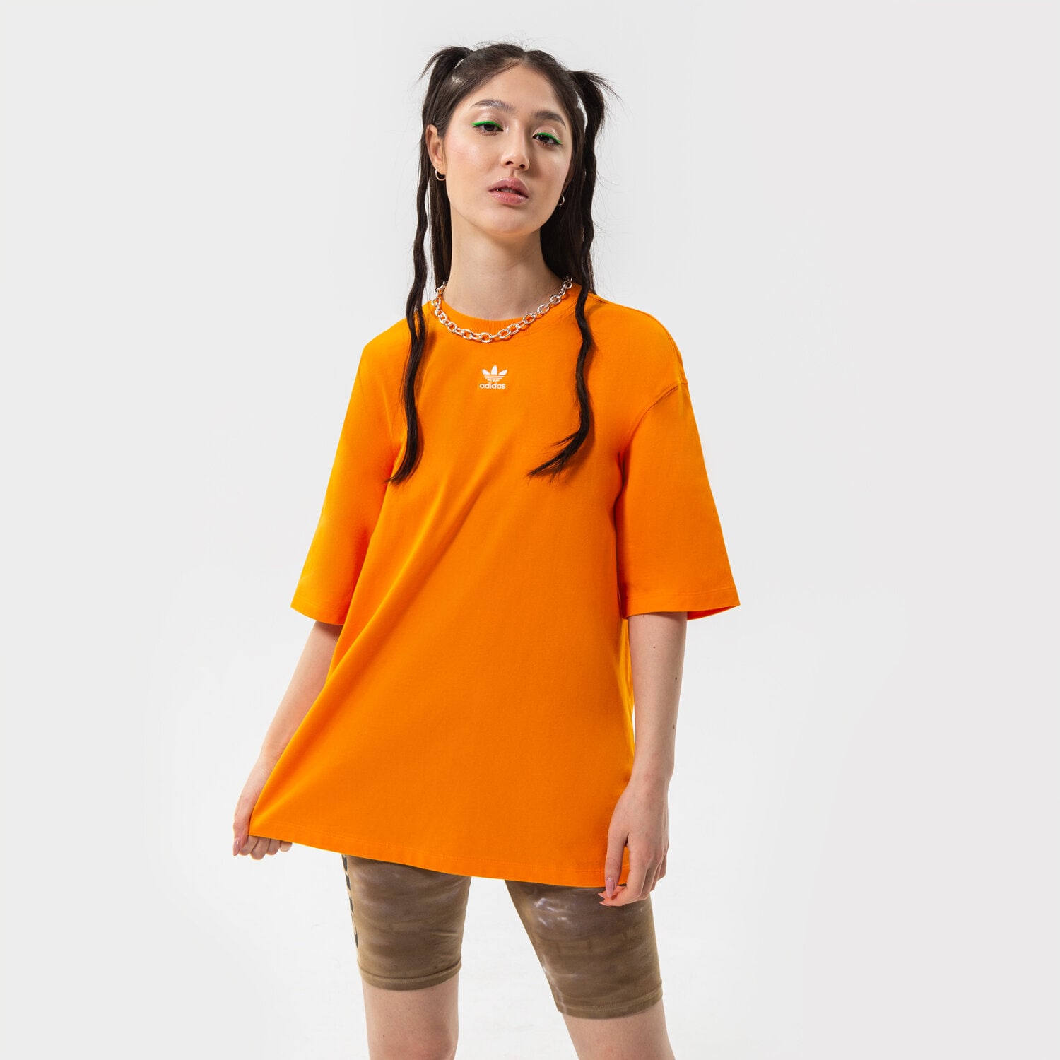 Damen T-Shirt ADIDAS ESSENTIAL TREFOIL BOYFRIEND T SHIRT HF7476 Orange