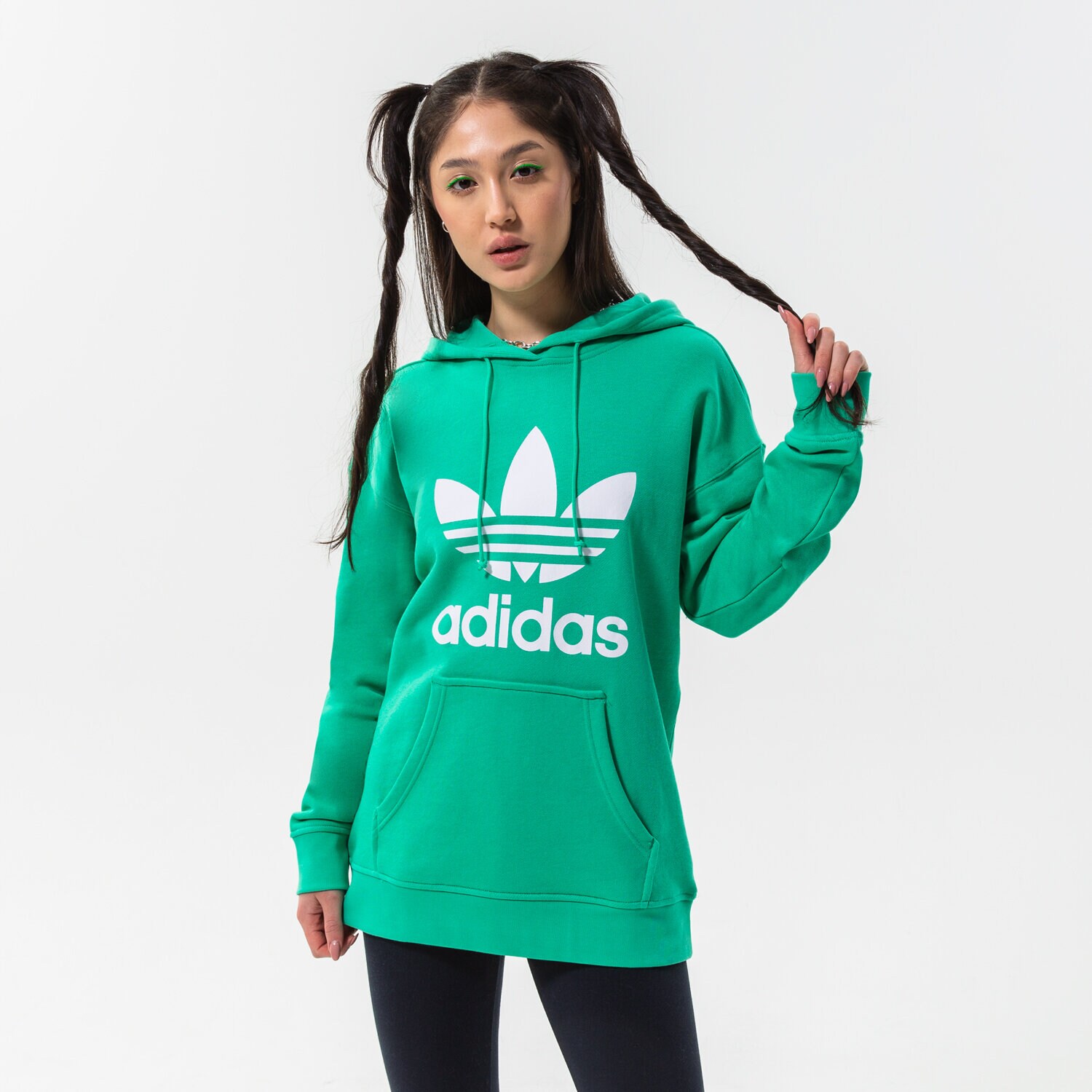 Damen ADIDAS HOODIE TRF HOODIE HE6954 Grün