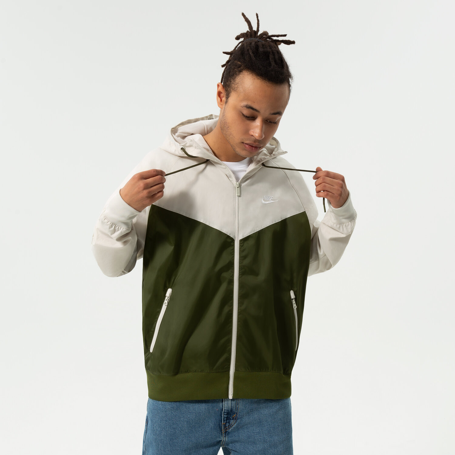 Herren Übergangsjacke NIKE JACKE NIKE SPORTSWEAR ESSENTIALS WINDRUNNER DA0001-326 Khaki
