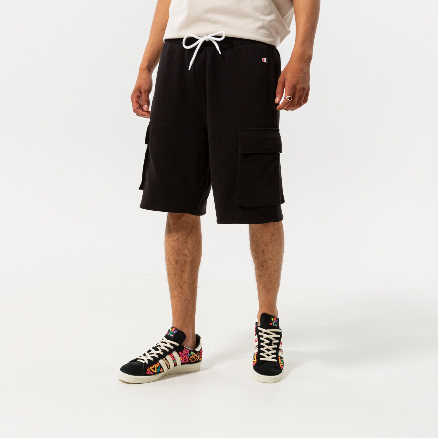 Herren Shorts CHAMPION SHORTS CARGO BERMUDA 217432KK001 Schwarz