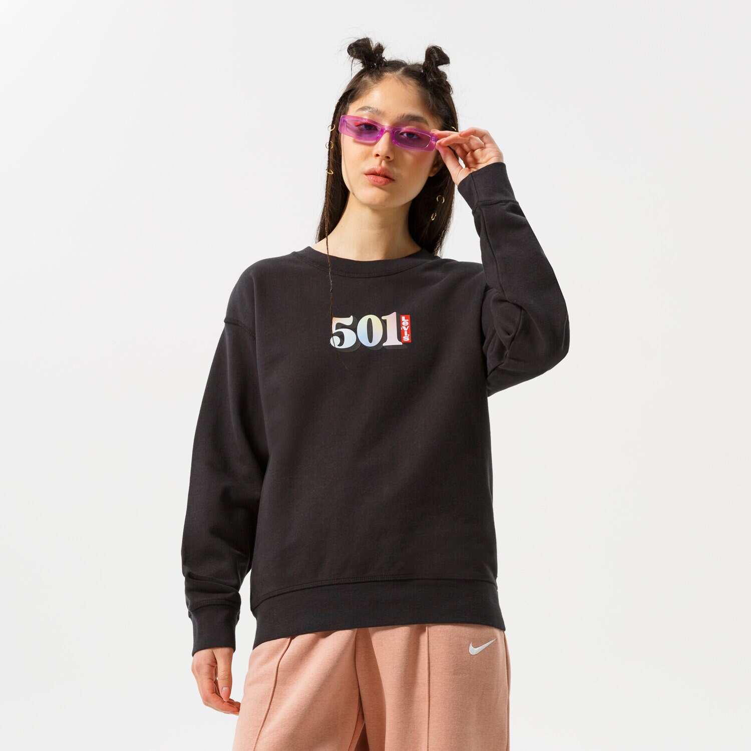 Damen LEVI'S SWEATSHIRT GRAPHIC STANDARD CREW 18686-0108 Schwarz