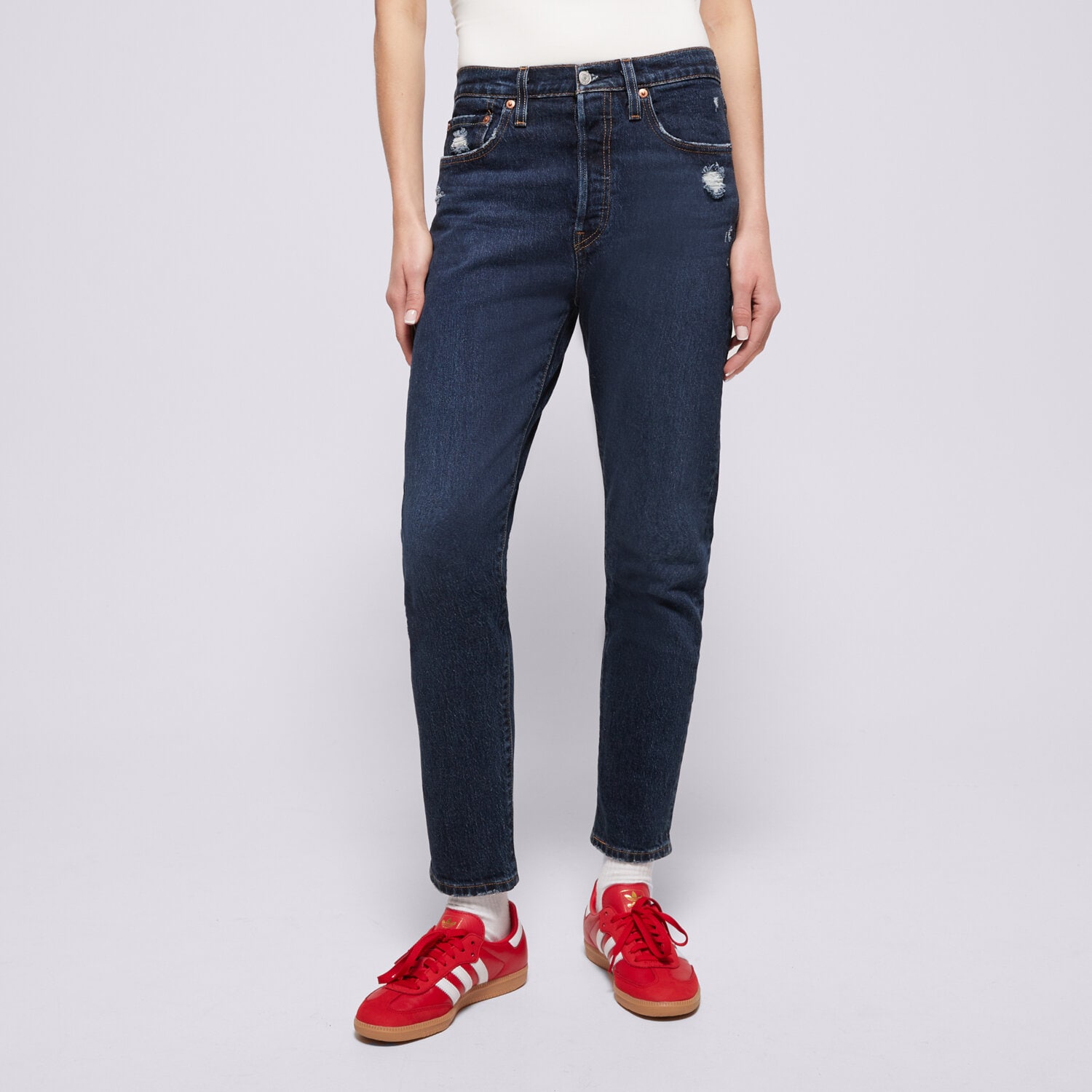 Damen Hosen LEVI'S HOSE 501 SKINNY 29502-0201 Dunkelblau