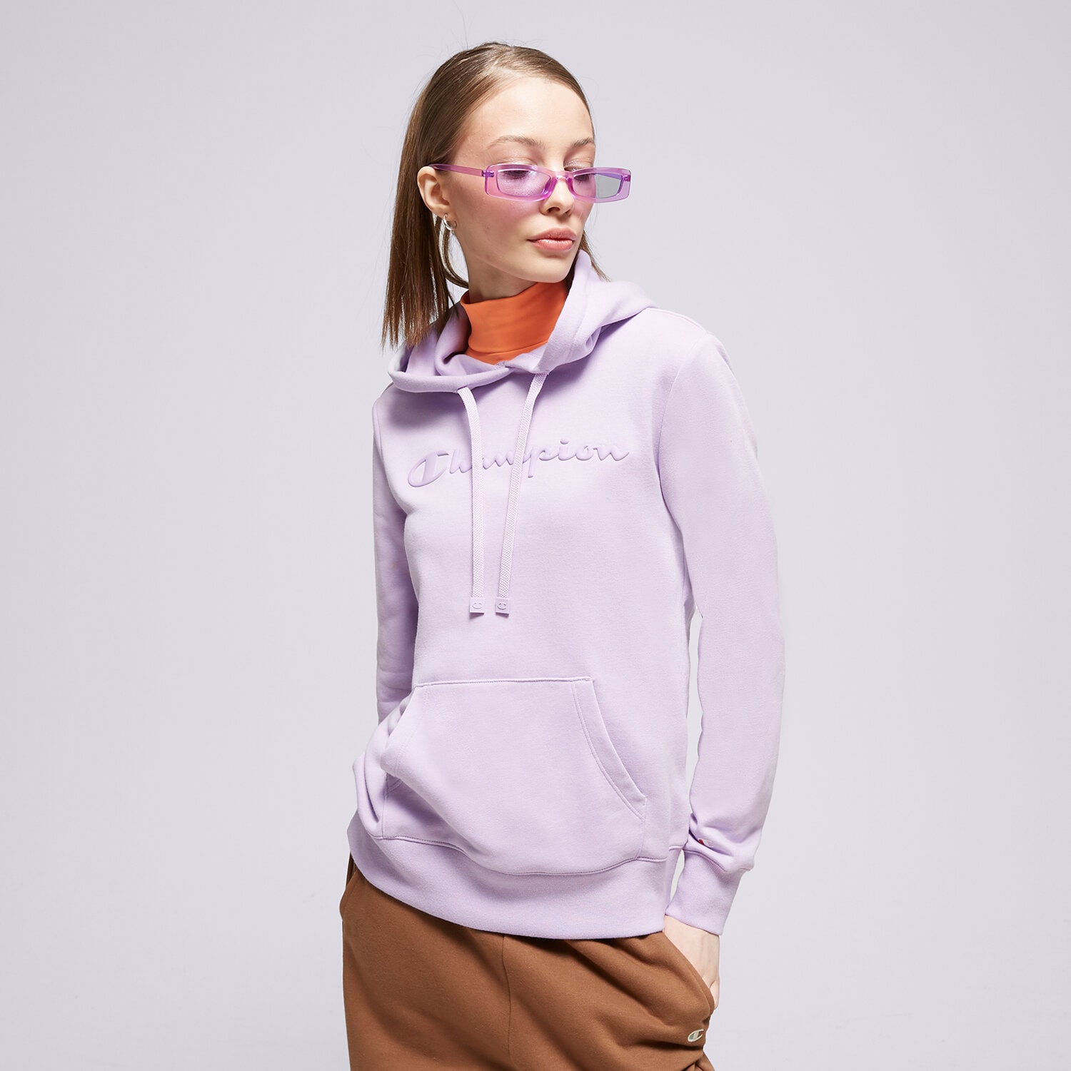 Damen CHAMPION HOODIE HOODED SWEATSHIRT 116065VS022 Violet