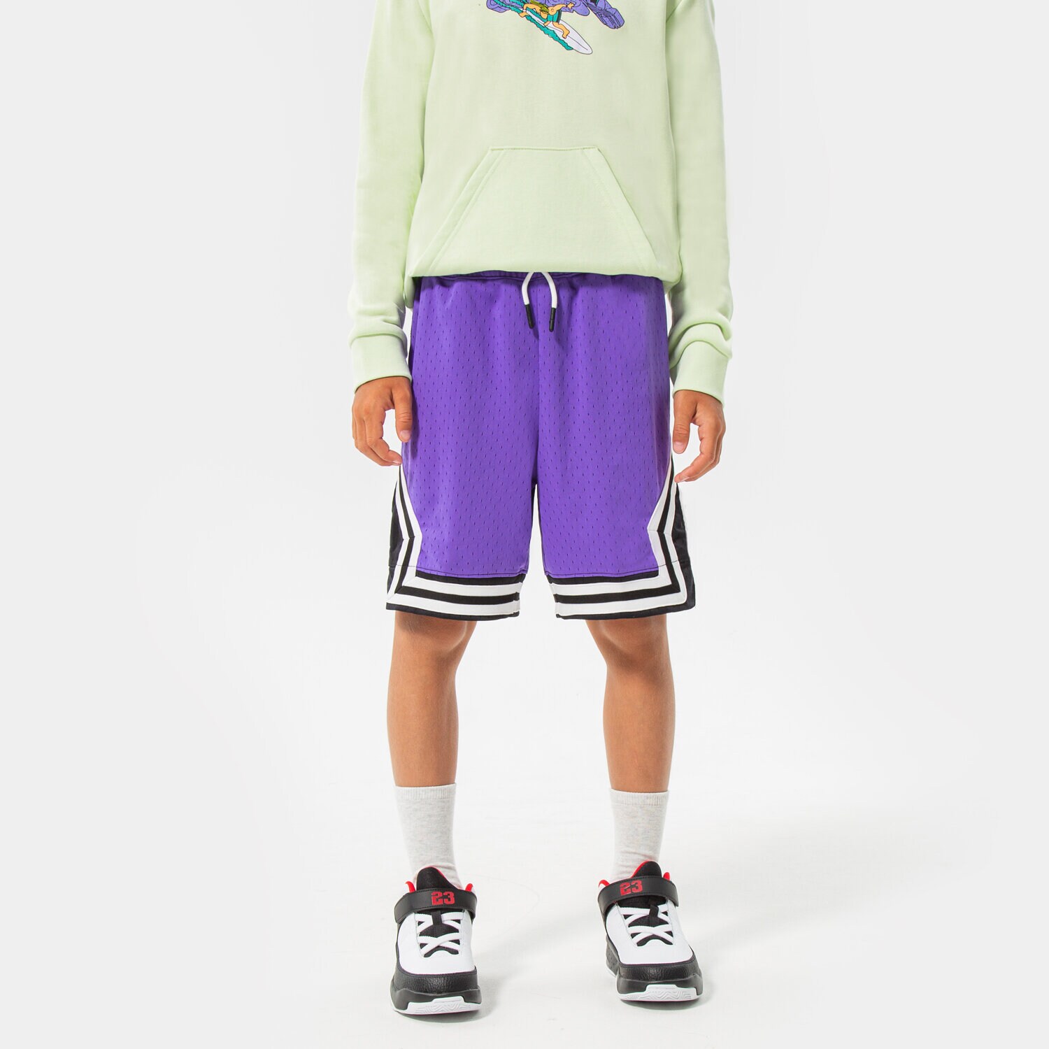 Kinder JORDAN SHORTS AIR DIAMOND SHORT BOY 95B136-P0Q Violet