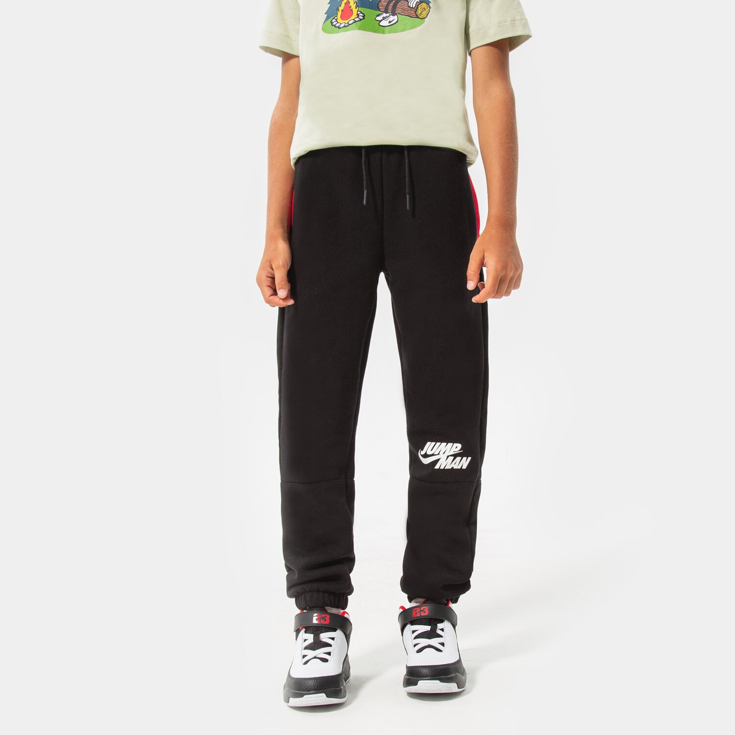 Kinder Hosen JORDAN HOSE JUMPMAN X NIKE FLC PANT BOY 95B134-023 Schwarz