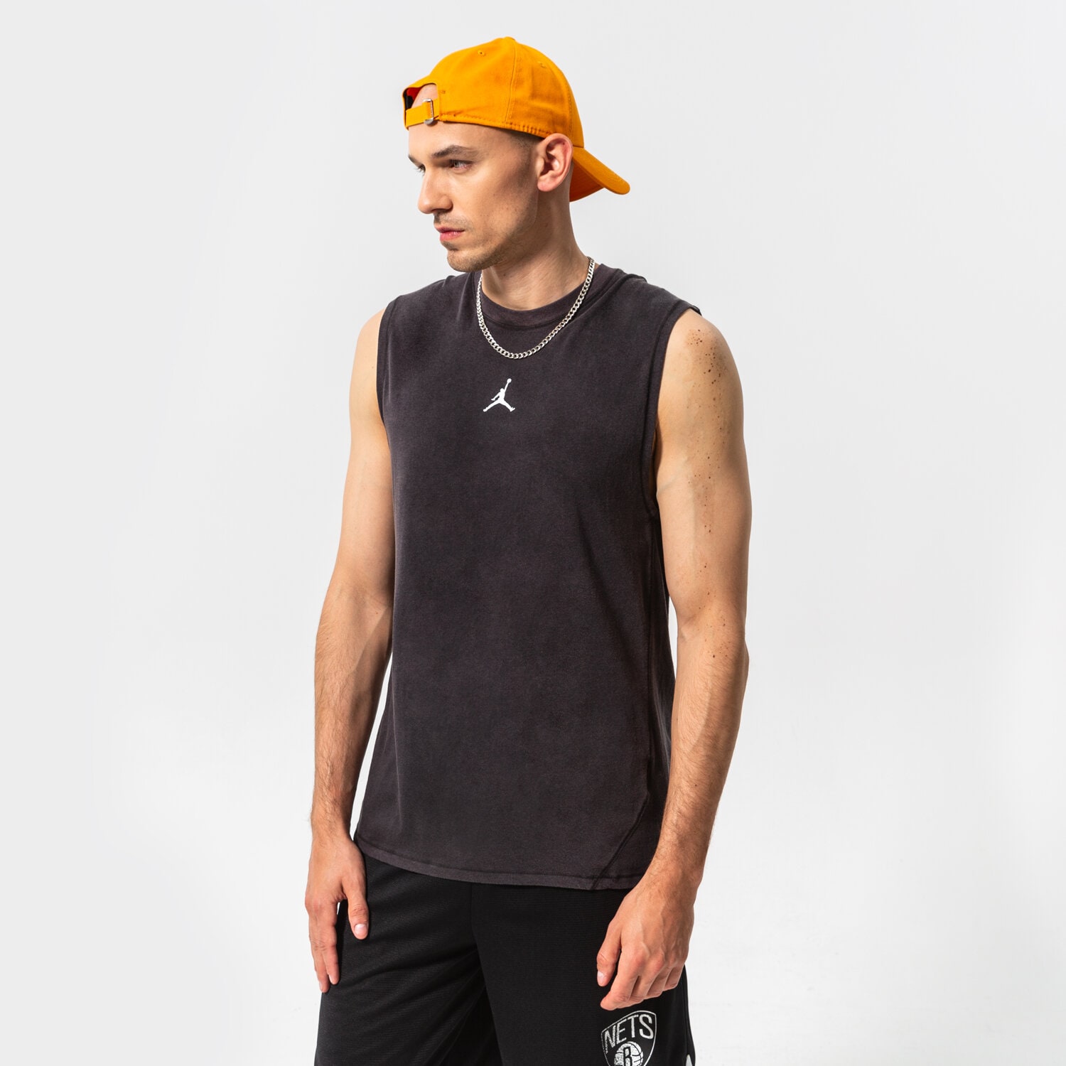 Herren Hosen JORDAN TANK M J DF SPRT SLVLS TOP DM1827-010 Schwarz