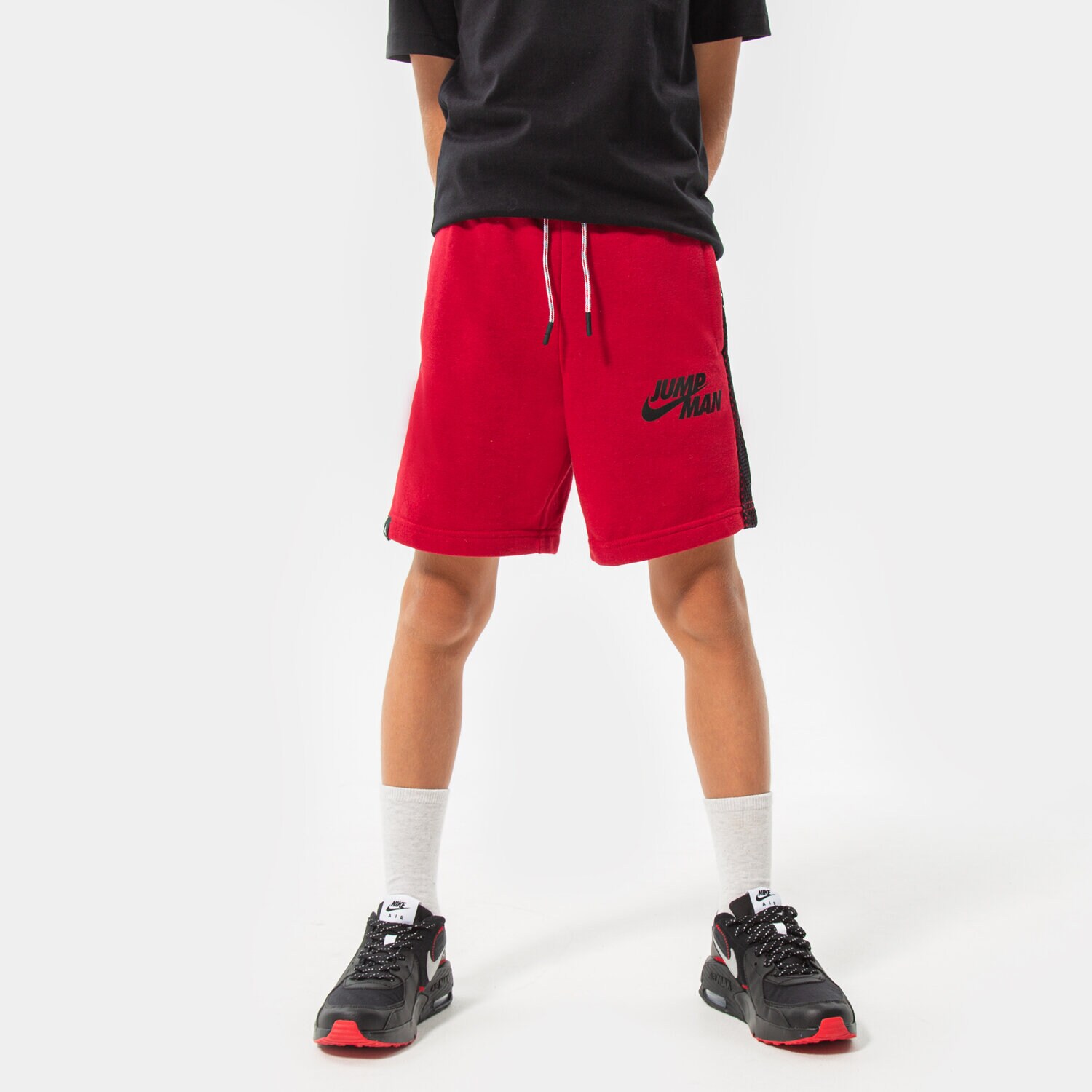 Kinder JORDAN SHORTS JUMPMAN X NIKE FT SHORT BOY 95B452-R78 Dunkelrot