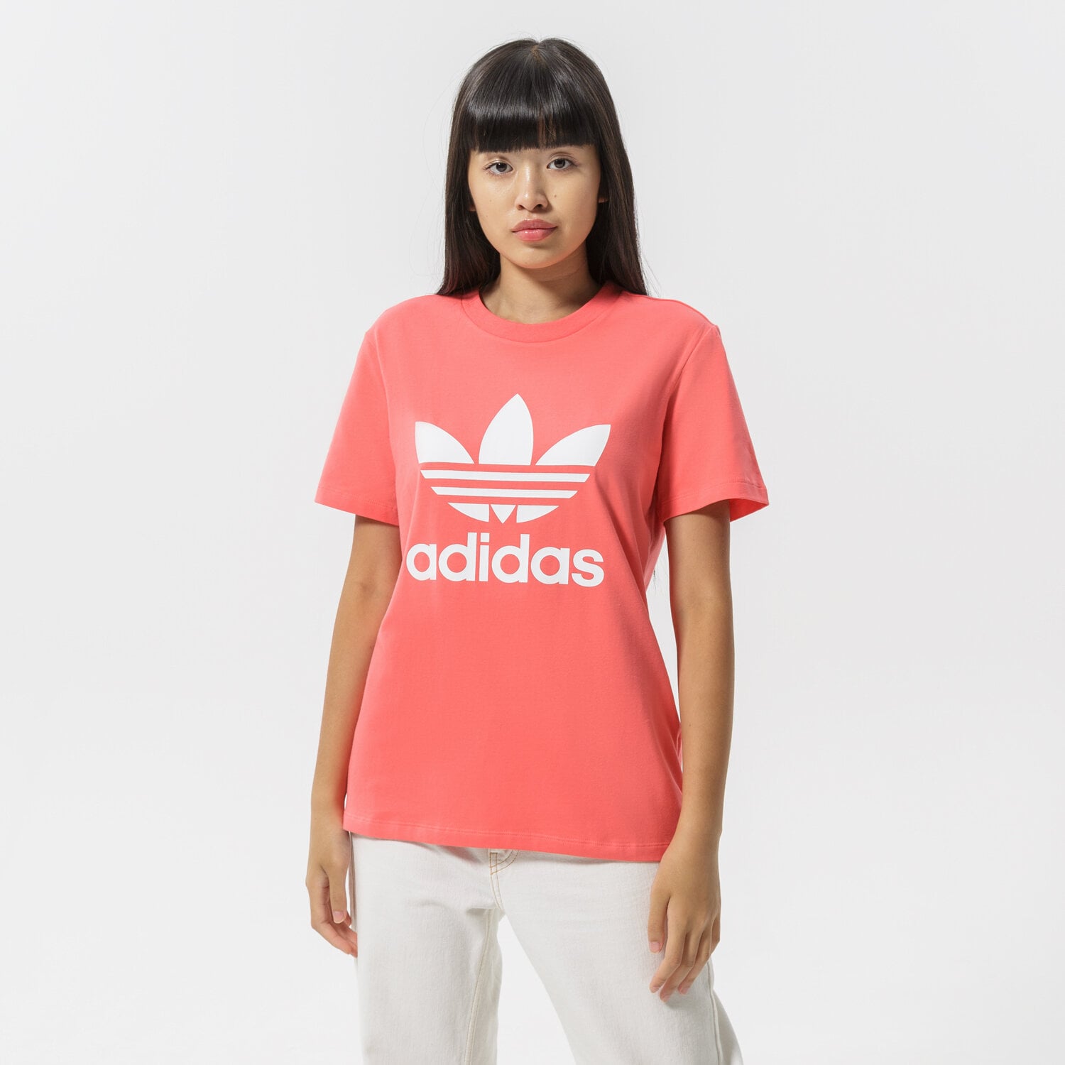 Damen T-Shirt ADIDAS T-SHIRT TREFOIL HE6871 Orange