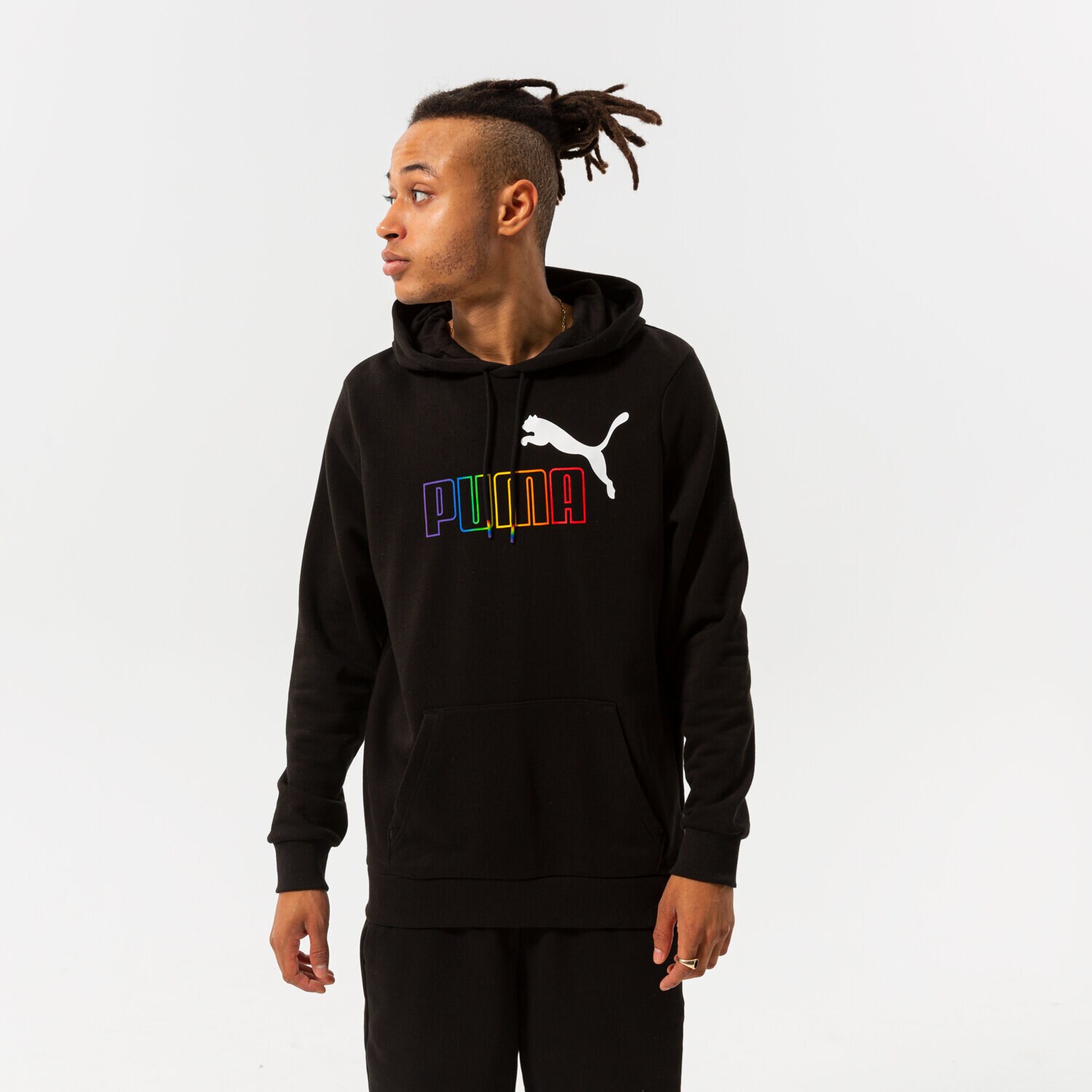 Herren PUMA HOODIE ESS+ RAINBOW HOODIE TR 848678 01 Schwarz