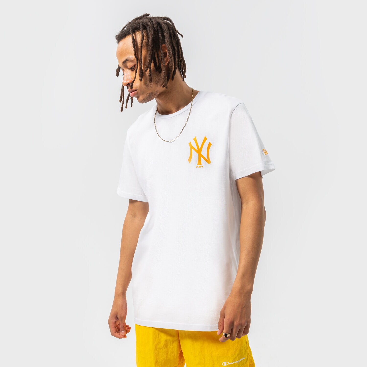 Herren T-Shirt NEW ERA T-SHIRT LEAGUE ESSENTIAL NYY WHT 13083954 Weiß