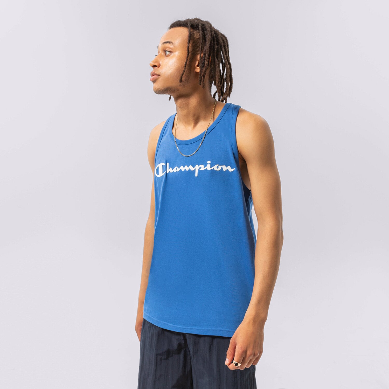 Herren Hosen CHAMPION TANK TANK TOP 217148BS007 Blau
