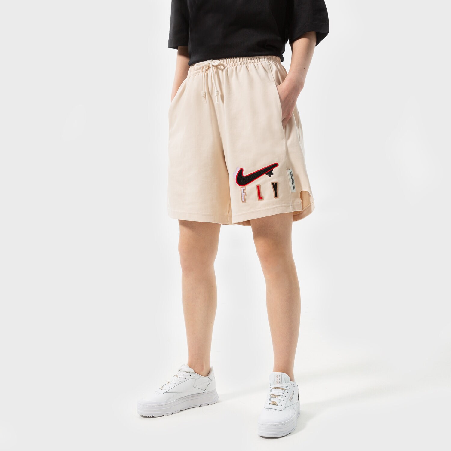 Damen Shorts NIKE SHORTS W NK SI FLEECE SHORT NBA DH7572-219 Beige