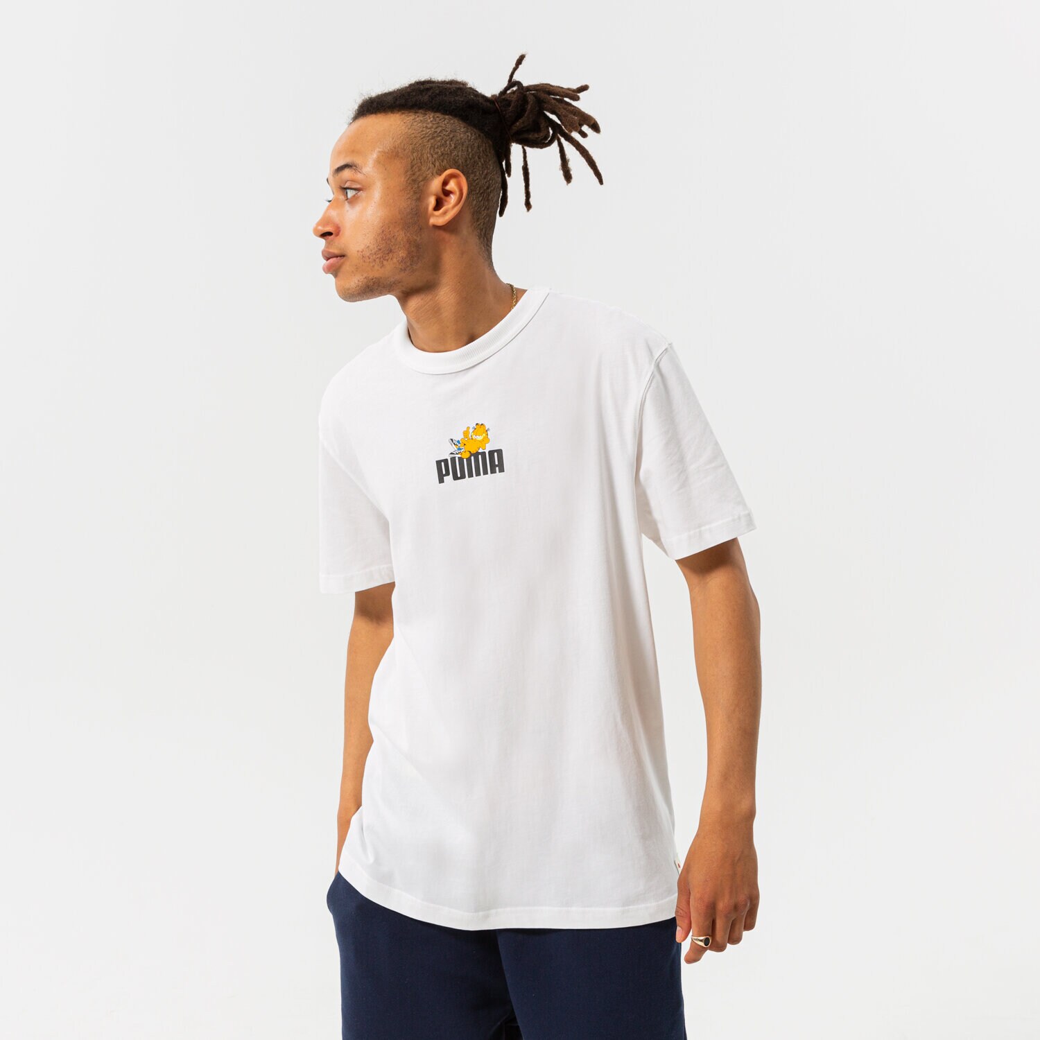 Herren T-Shirt PUMA T-SHIRT PUMA X GARFIELD GRAPHIC TEE 534433 02 Weiß