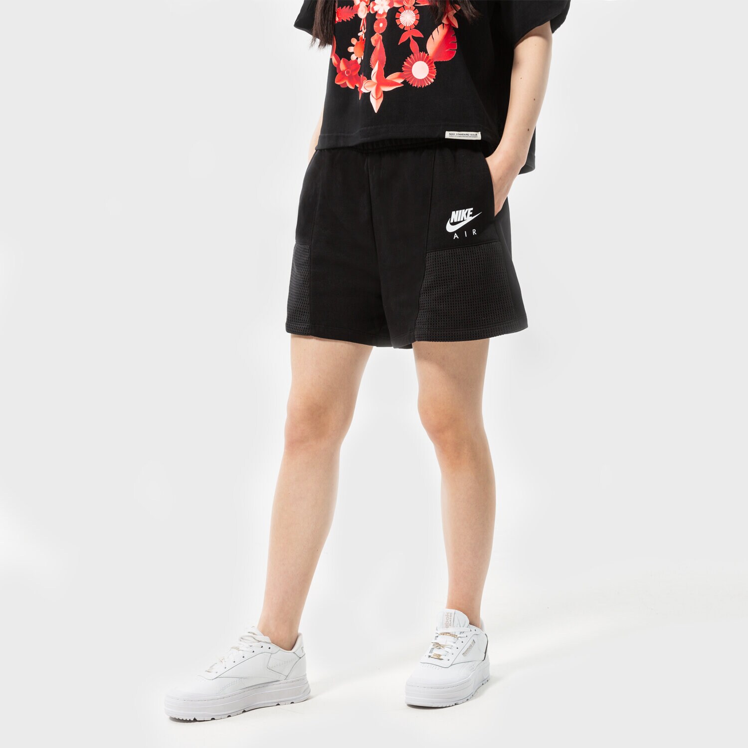 Damen Shorts NIKE SHORTS W NSW AIR FLC SHORT DM6470-010 Schwarz