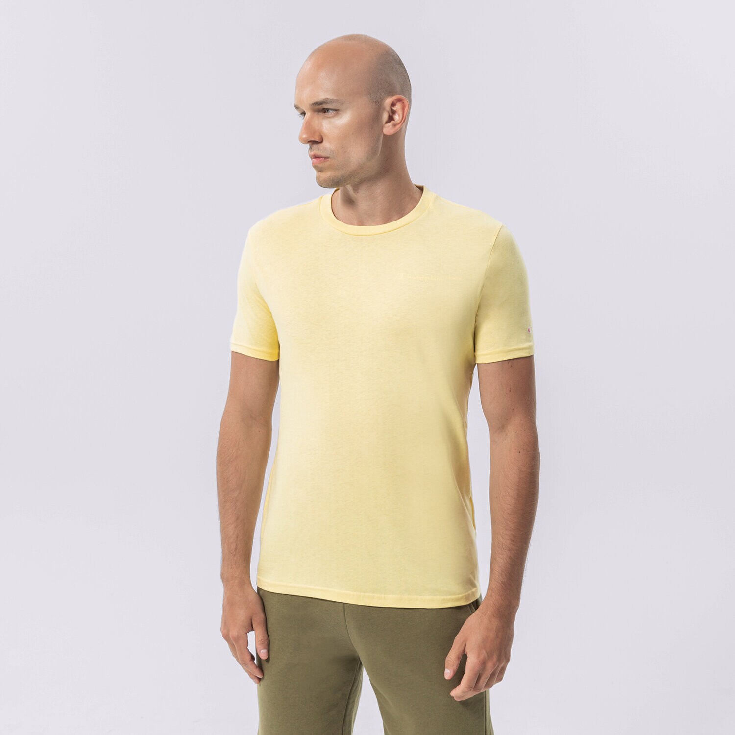 Herren T-Shirt CHAMPION T-SHIRT CREWNECK T-SHIRT 218281YS105 Gelb
