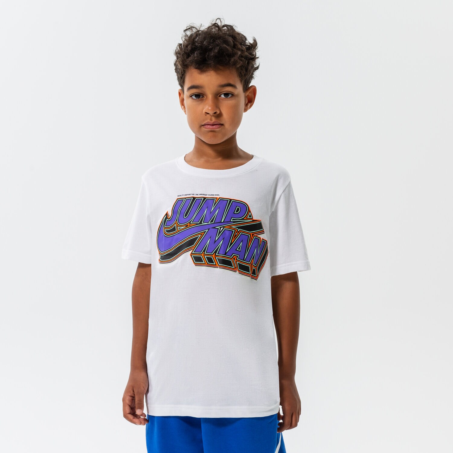 Kinder T-Shirt JORDAN T-SHIRT JUMPMAN X NIKE BRIGHT BOY 95B475-001 Weiß