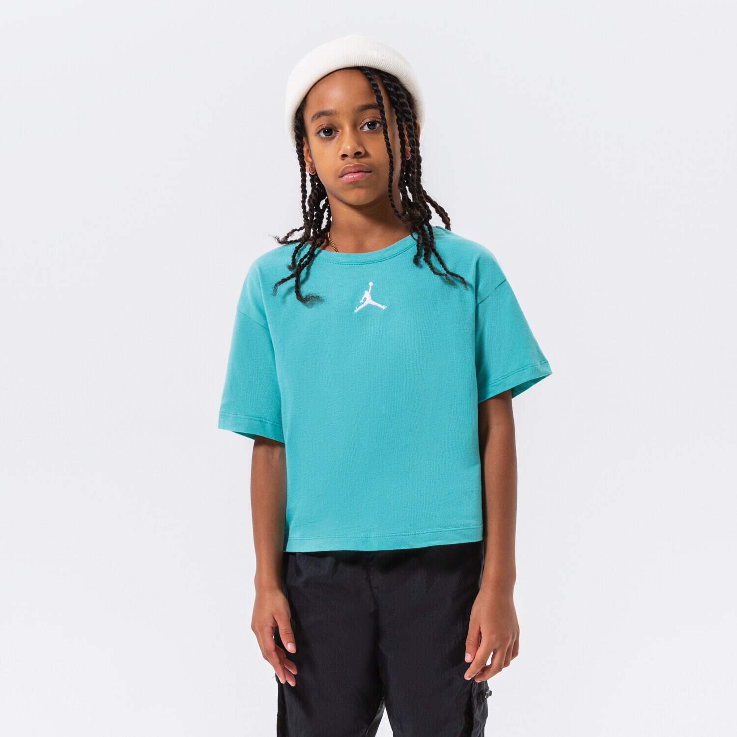 Kinder T-Shirt JORDAN T-SHIRT JORDAN ESSENTIALS TEE GIRL 45A770-B5P Grün