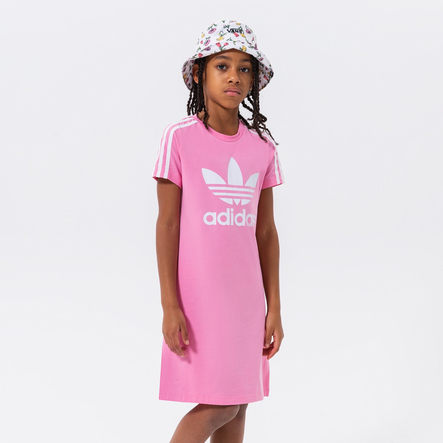 Kinder ADIDAS KLEID ADICOLOR TRAININGSANZUGS GIRL HK0290 Rosa
