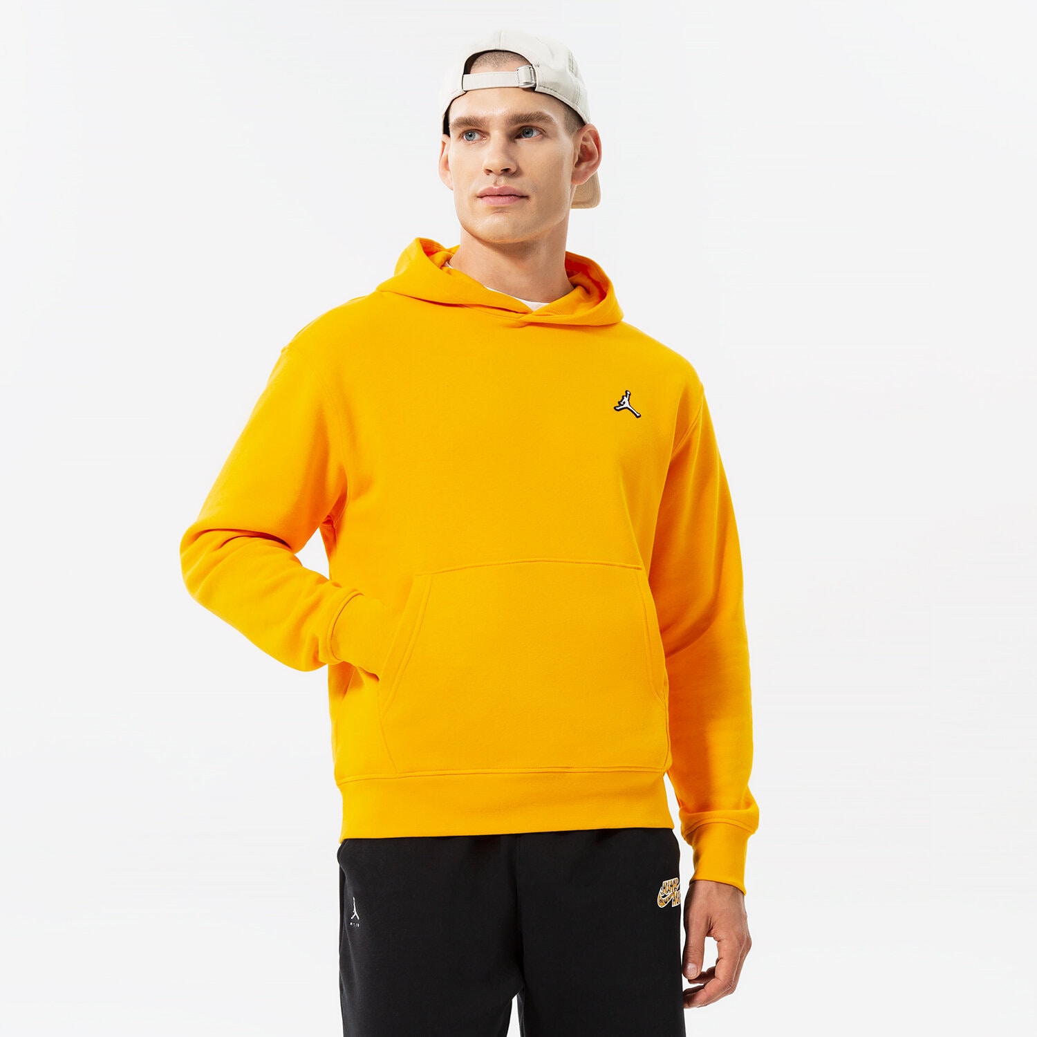 Herren JORDAN HOODIE M J ESS FLC PO HOODIE DQ7466-705 senfgelb