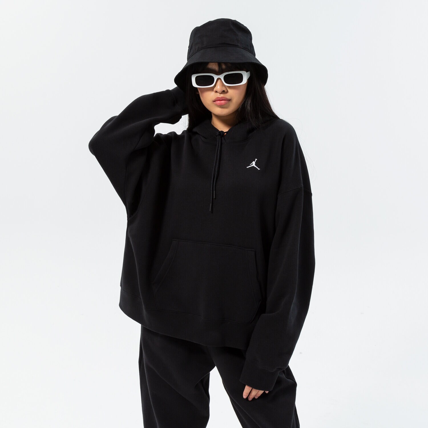 Damen JORDAN HOODIE ESSENTIAL OVERHEAD HOODIE DQ4458-010 Schwarz