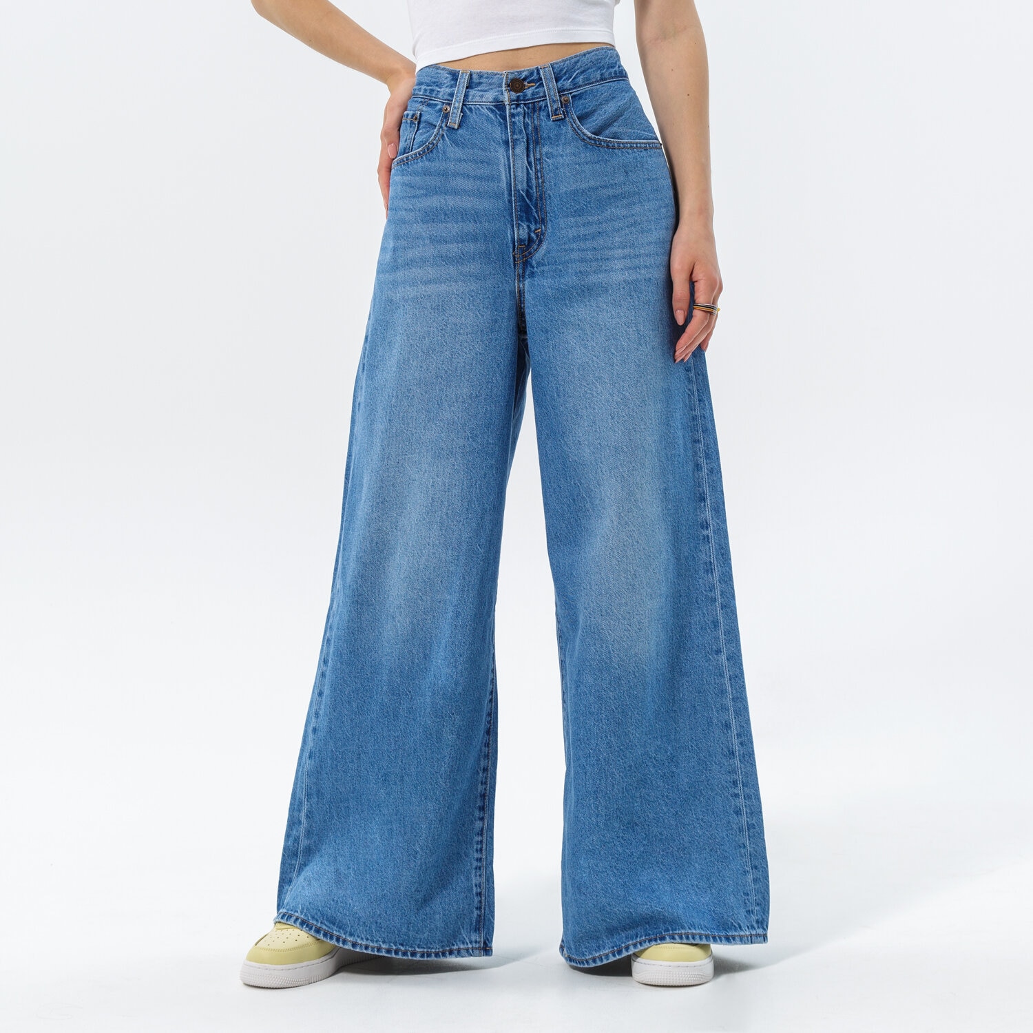 Damen Hosen LEVI'S HOSE XL FLOOD A4020-0003 Dunkelblau