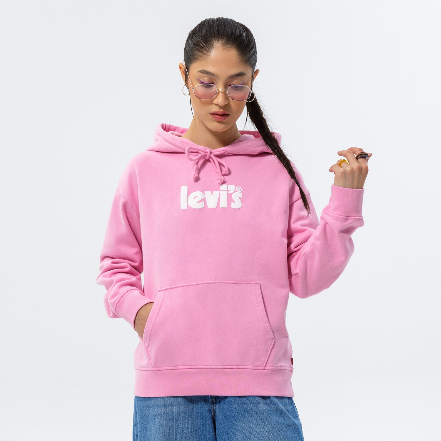 Damen LEVI'S HOODIE GRAPHIC STANDARD HOODIE 18487-0162 Rosa