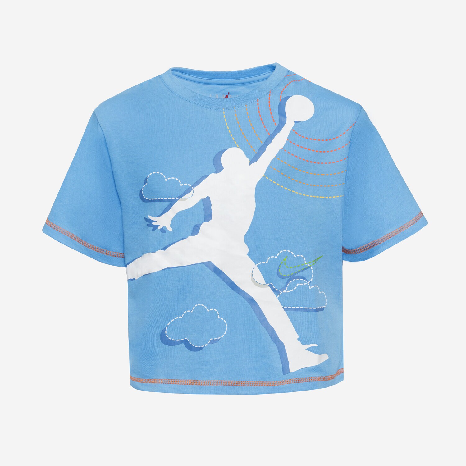 Kinder T-Shirt JORDAN T-SHIRT JUMPMAN SUN RISE GIRL 45B841-B9F Blau