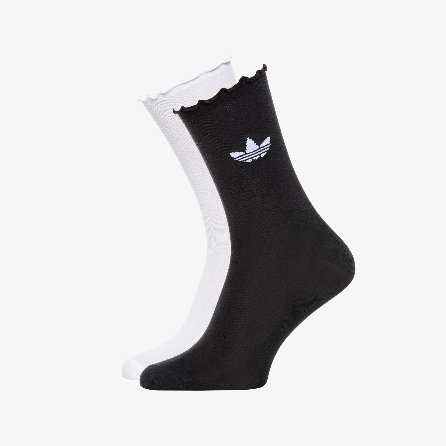 Damen Socken ADIDAS SOCKEN RUFFLE CRW 2PP HC9532 Schwarz