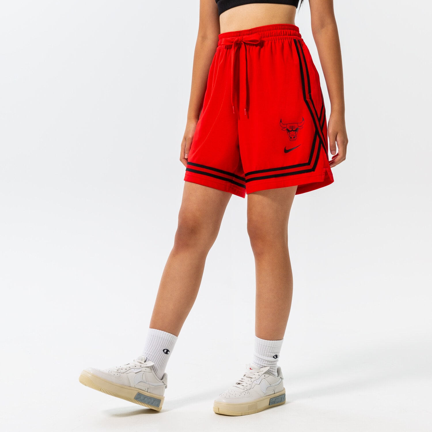 Damen Shorts NIKE SHORTS CHI W NK DF SHORT XVR CTS NBA DN9521-657 Dunkelrot