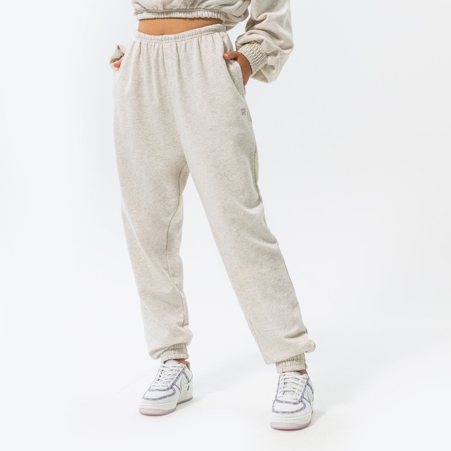 Damen Hosen REEBOK HOSE CL AE ARCHIVE FIT FT PANT HH9744 Beige