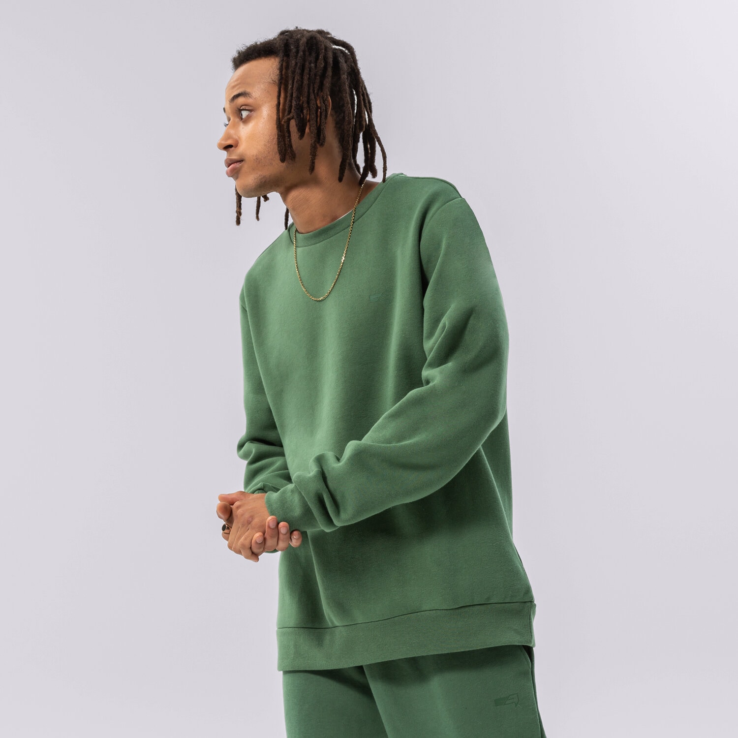 Herren CONFRONT SWEATSHIRT CONFRONT CREW MINI LOGO CF322BLM92003 Grün