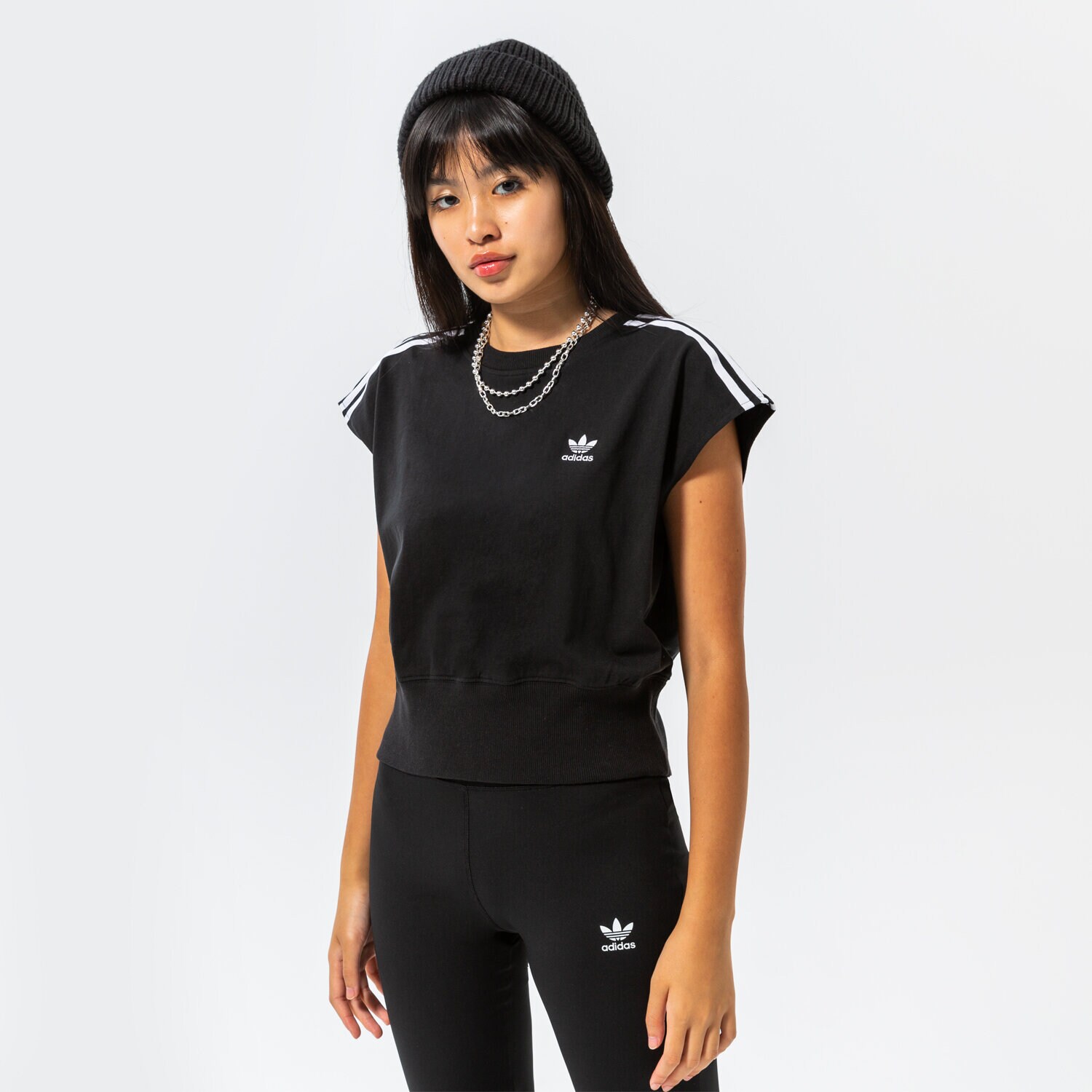 Damen T-Shirt ADIDAS T-SHIRT WAIST CINCH TEE HM2110 Schwarz