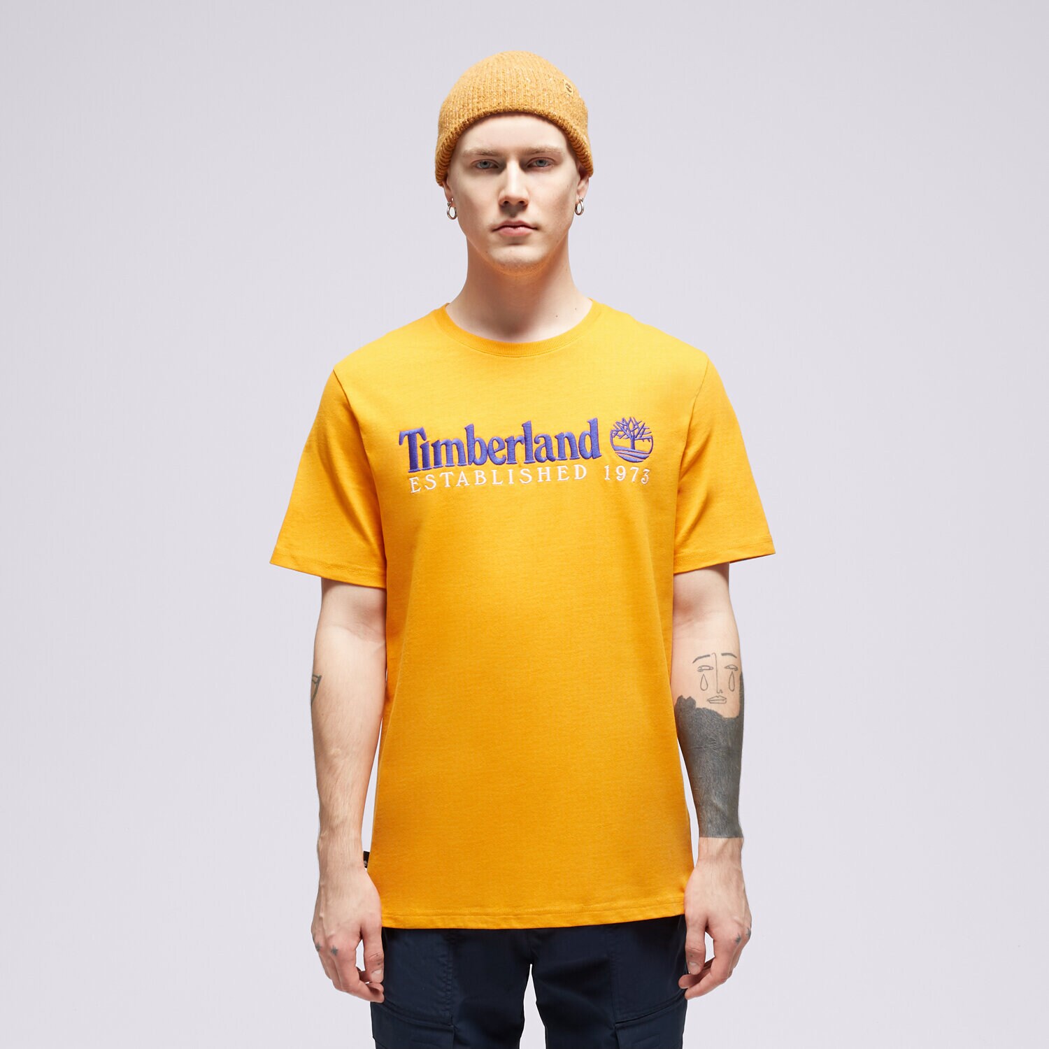 Herren T-Shirt TIMBERLAND T-SHIRT SS EST. 1973 CREW TEE REGULAR TB0A6SE1ED11 Gelb