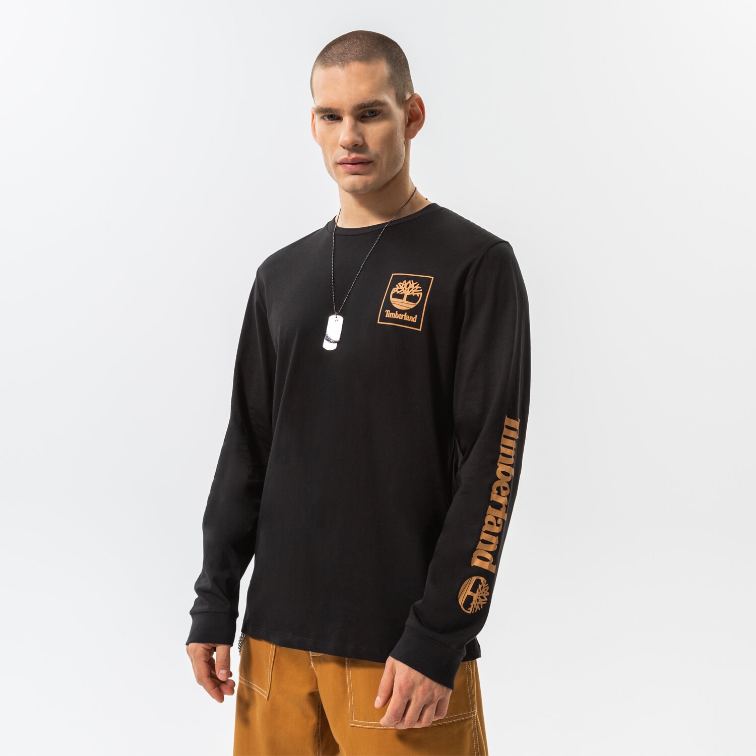 Herren T-Shirt TIMBERLAND T-SHIRT EPP - LS CHEST STACK LOGO TEE TB0A64H5P561 Grau