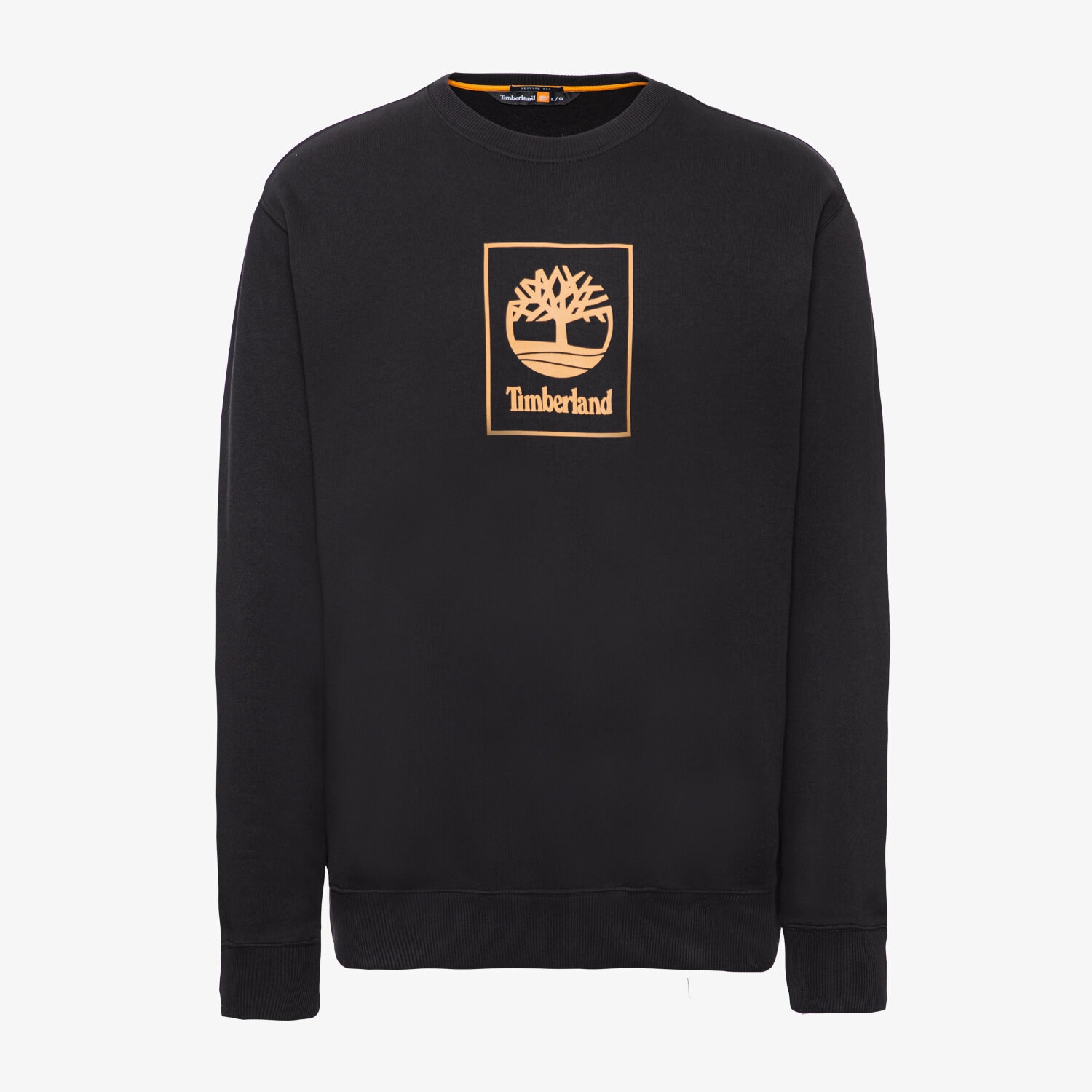 Herren TIMBERLAND SWEATSHIRT STACK LOGO SWEAT BLACK TB0A5ZJ90011 Schwarz