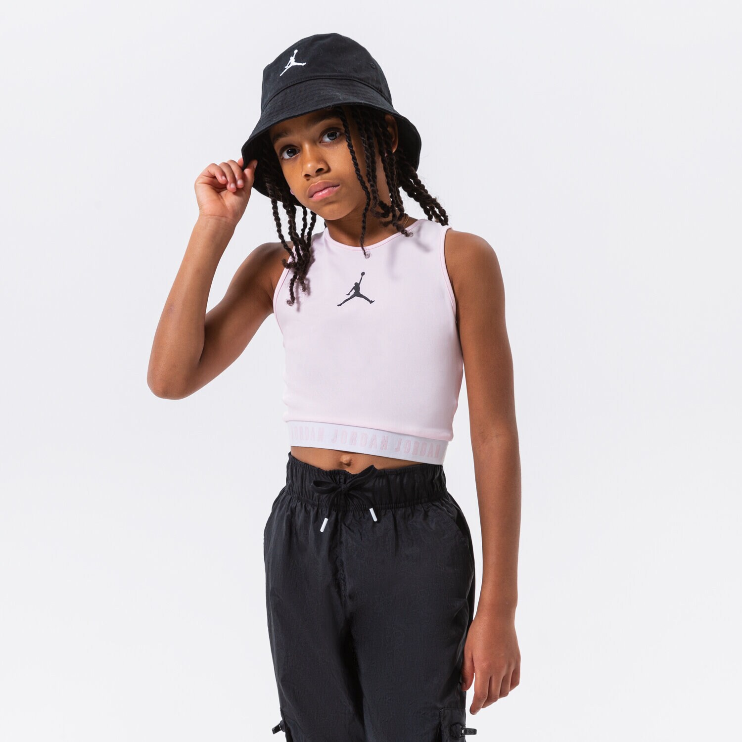 JORDAN ESSENTIALS ACTIVE TOP GIRL 45A855-A9Y Rosa