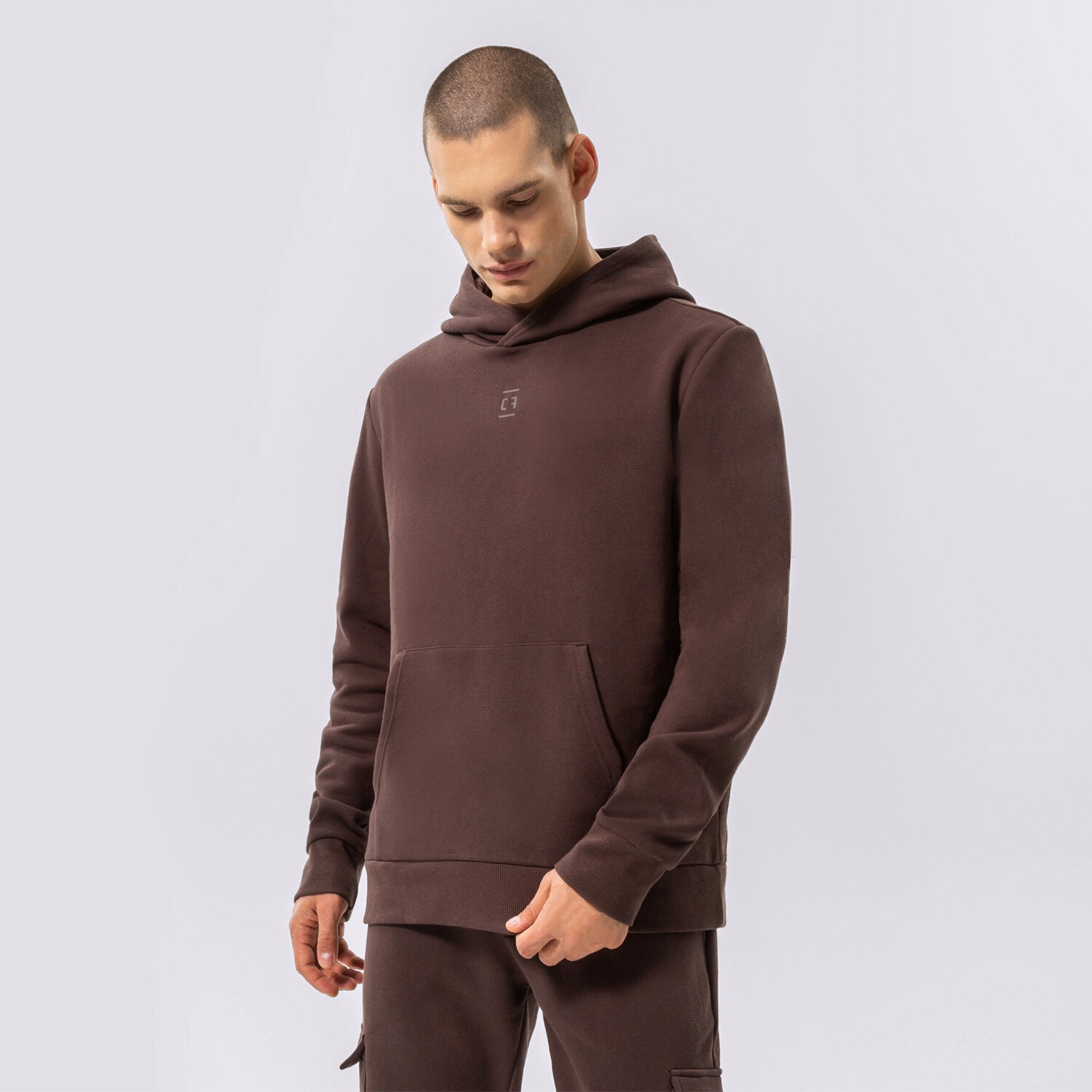 Herren CONFRONT HOODIE HOODIE ESSENTIAL CF322BLM12001 Dunkelrot