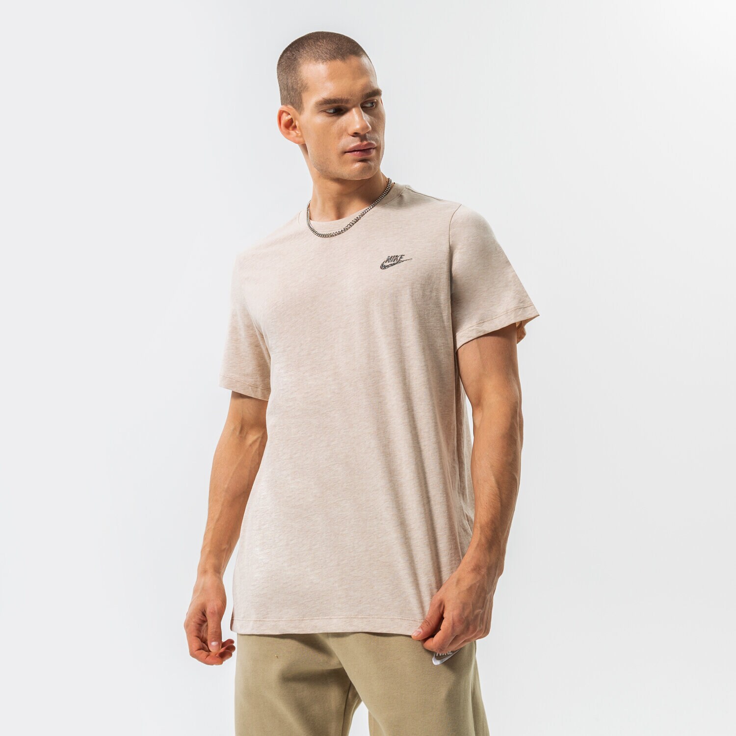 Herren T-Shirt NIKE T-SHIRT M NSW CLUB TEE SUST DR7923-247 Beige