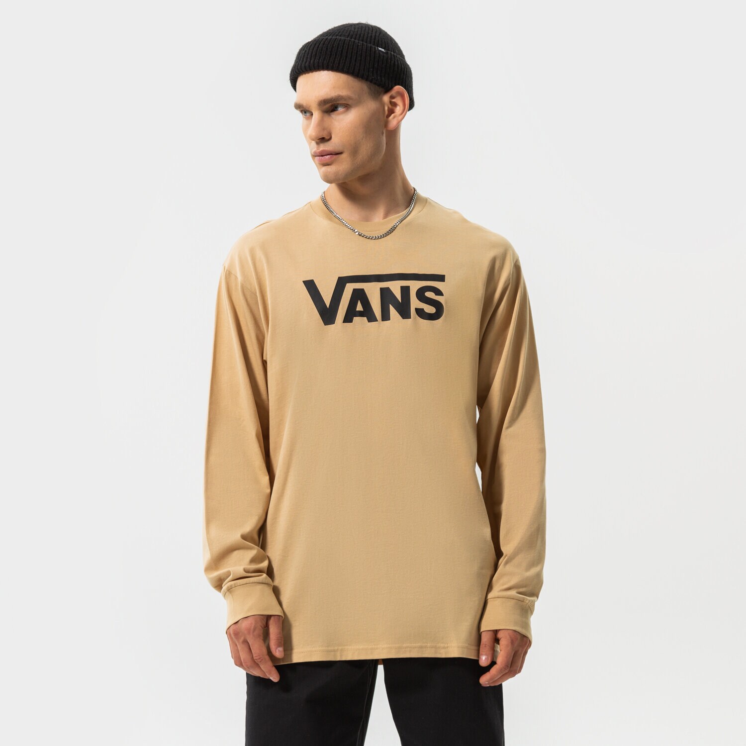 Herren T-Shirt VANS T-SHIRT VANS CLASSIC LS VN000K6HY971 Beige