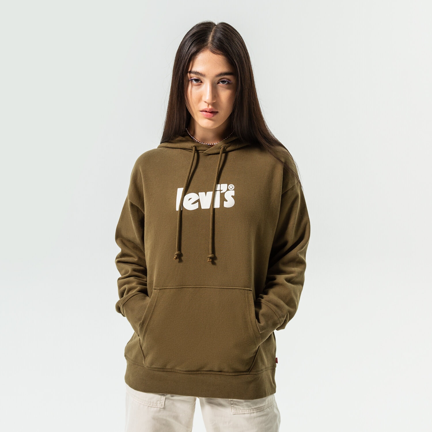 Damen LEVI'S HOODIE GRAPHIC STANDARD HOODIE 18487-0165 Khaki