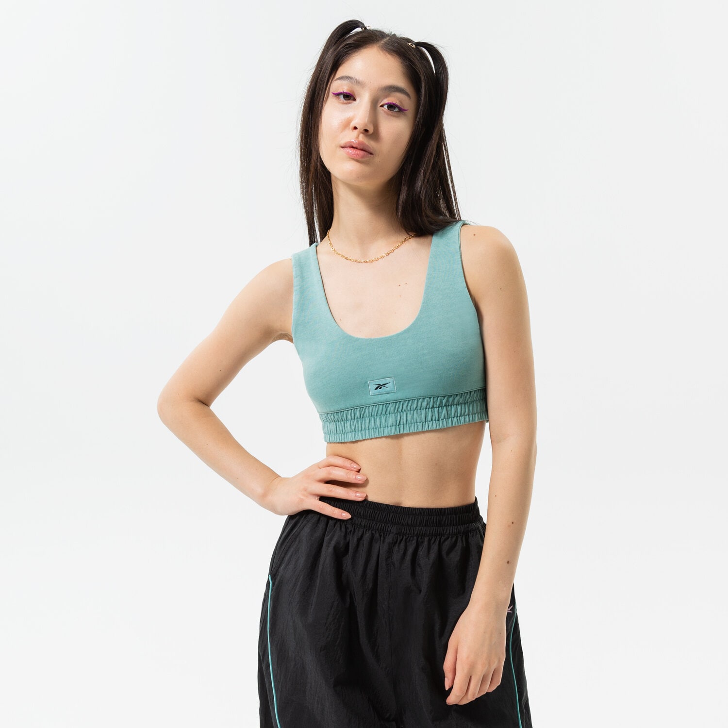 Damen T-Shirt REEBOK BRA CL RBK ND FITTED BRALETTE HK4949 Blau