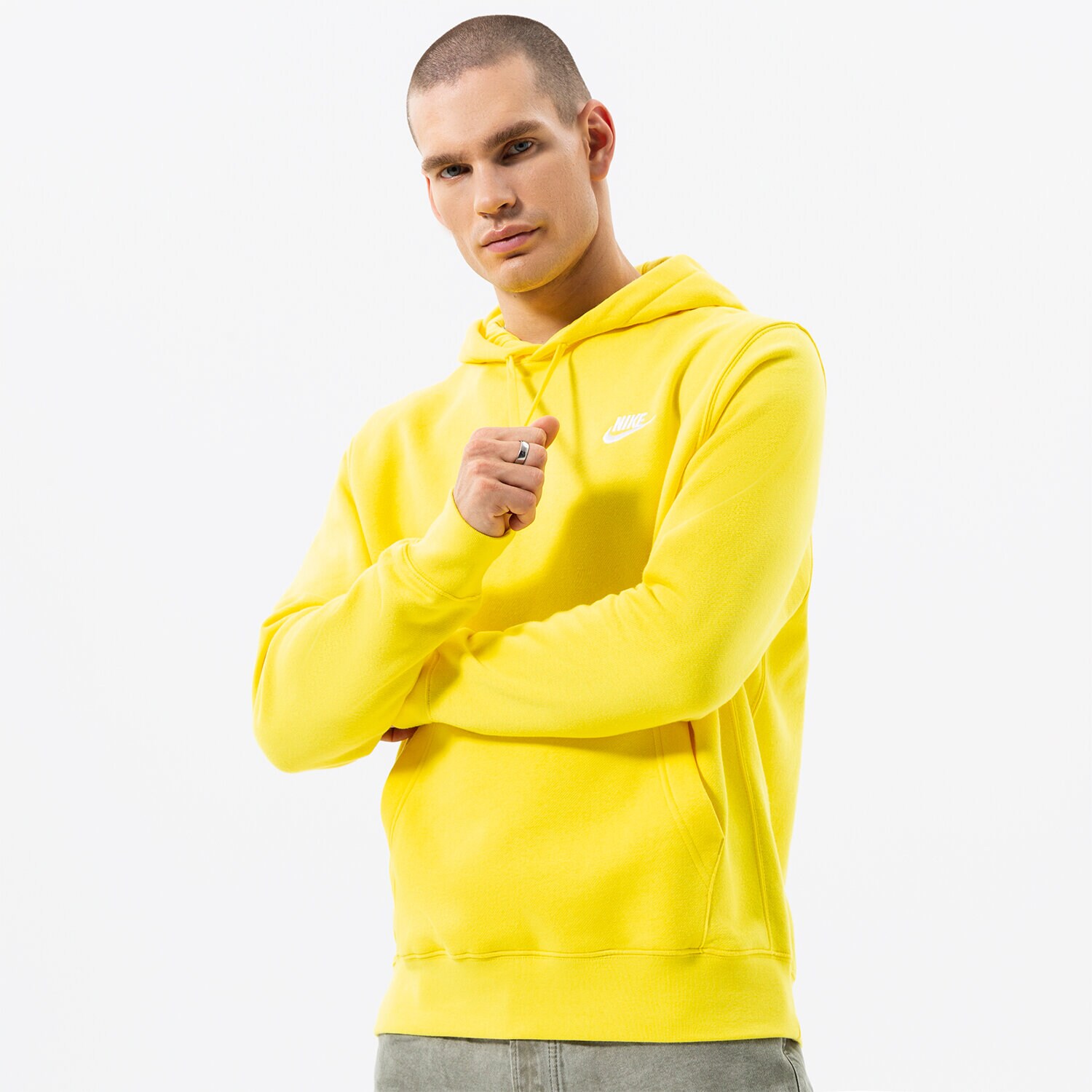 Herren NIKE HOODIE NIKE SPORTSWEAR CLUB FLEECE BV2654-765 Gelb
