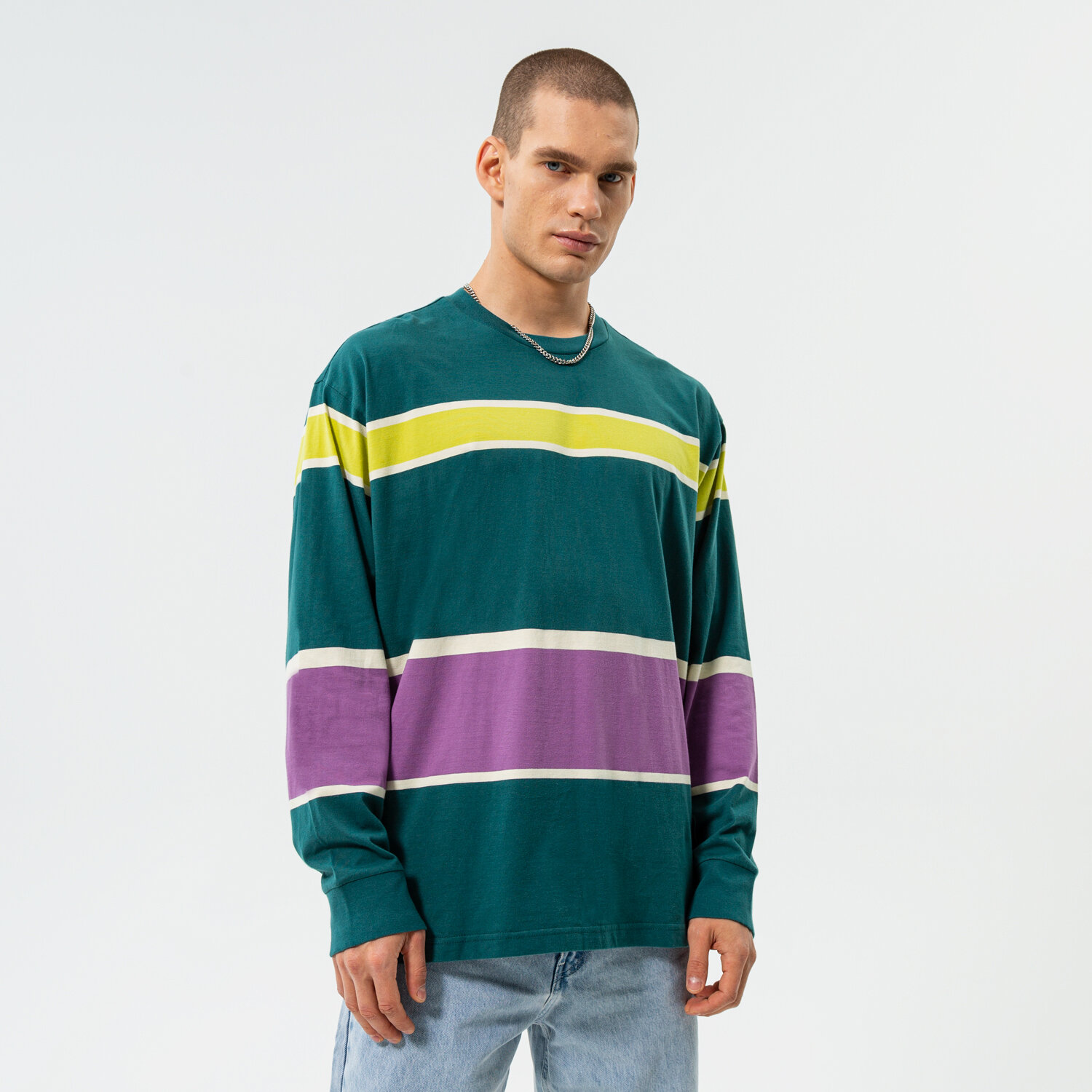 Herren T-Shirt LEVI'S T-SHIRT SKATE GRAPHIC BOX LS TEE A1006-0004 Grün