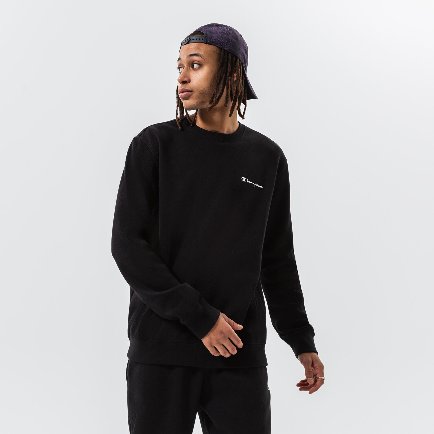 Herren CHAMPION SWEATSHIRT CREWNECK SWEATSHIRT 218288KK001 Schwarz