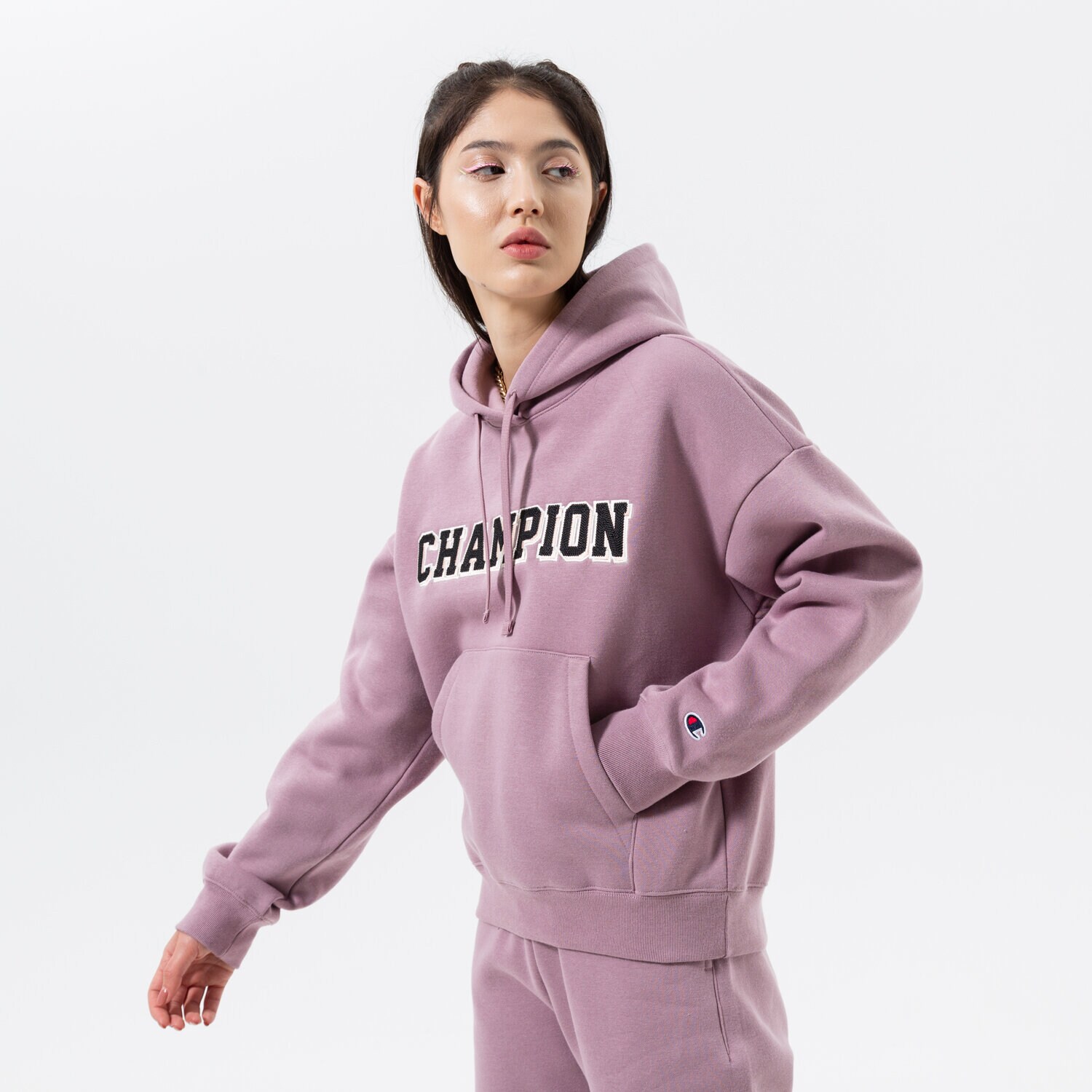 Damen CHAMPION HOODIE HOODED SWEATSHIRT 115370PS162 Violet